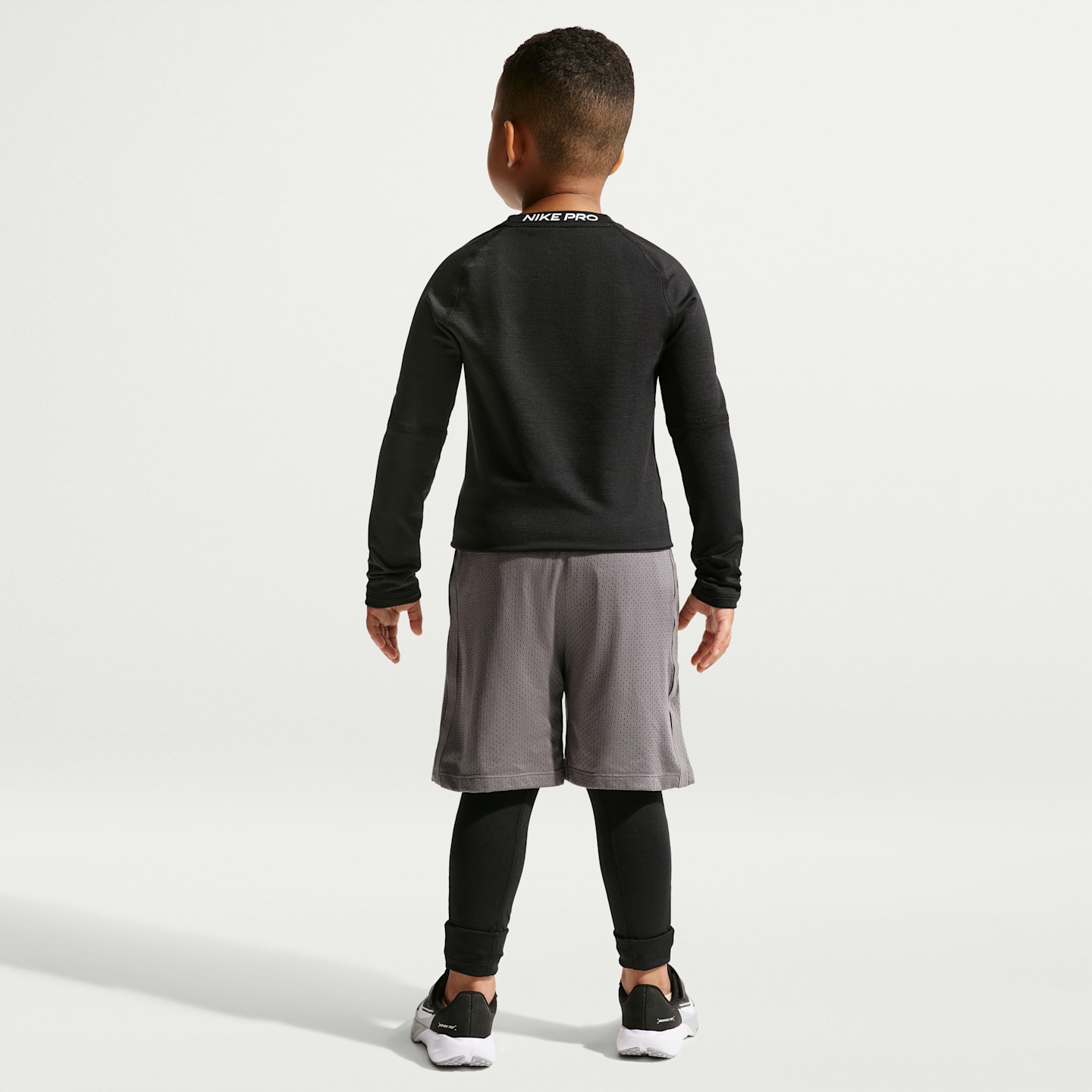 Детские утеплённые тайтсы Nike Pro Dri-FIT, цвет: Чёрный — фото 5