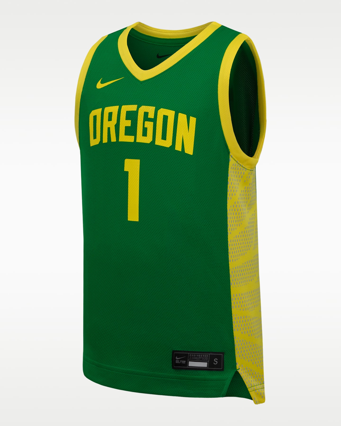 Детский топ Nike Oregon Ducks Basketball Replica Jersey, цвет: Зелёный — фото 3
