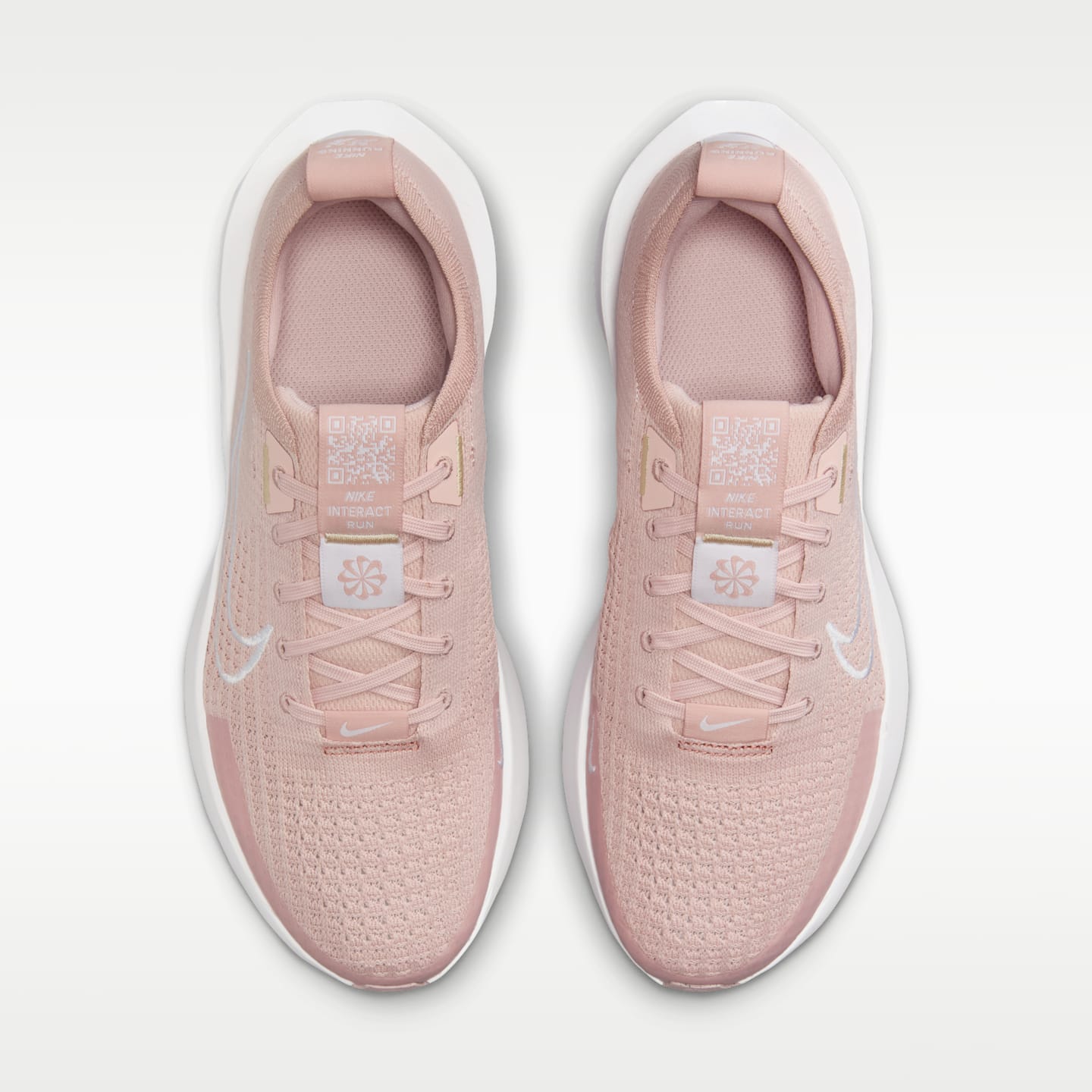 Женские кроссовки Nike Interact Run Road Running, цвет: Розовый / Пудровый — фото 4