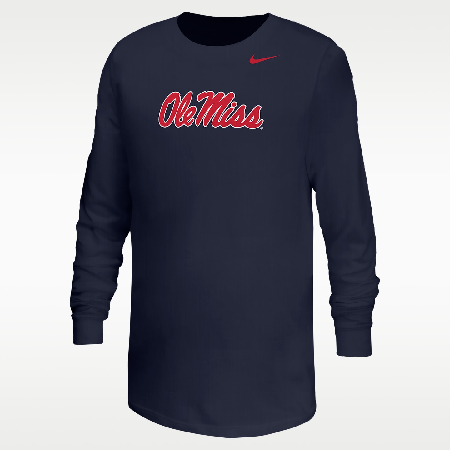 Детская футболка Nike Ole Miss Rebels Football, цвет: Тёмно-синий — фото 1