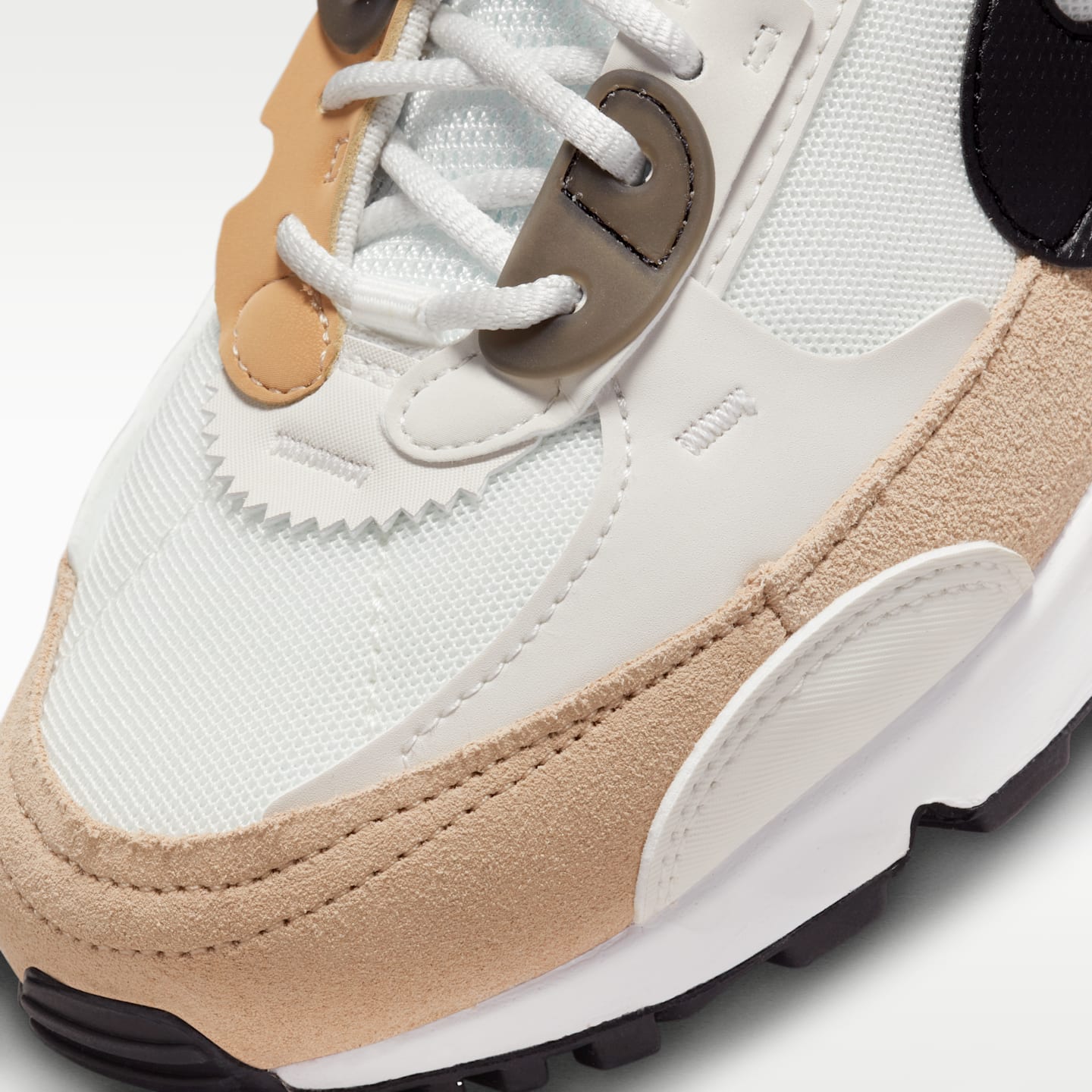 Женские кроссовки Nike Air Max 90 Futura, цвет: Натуральный бежевый / Чёрный — фото 7