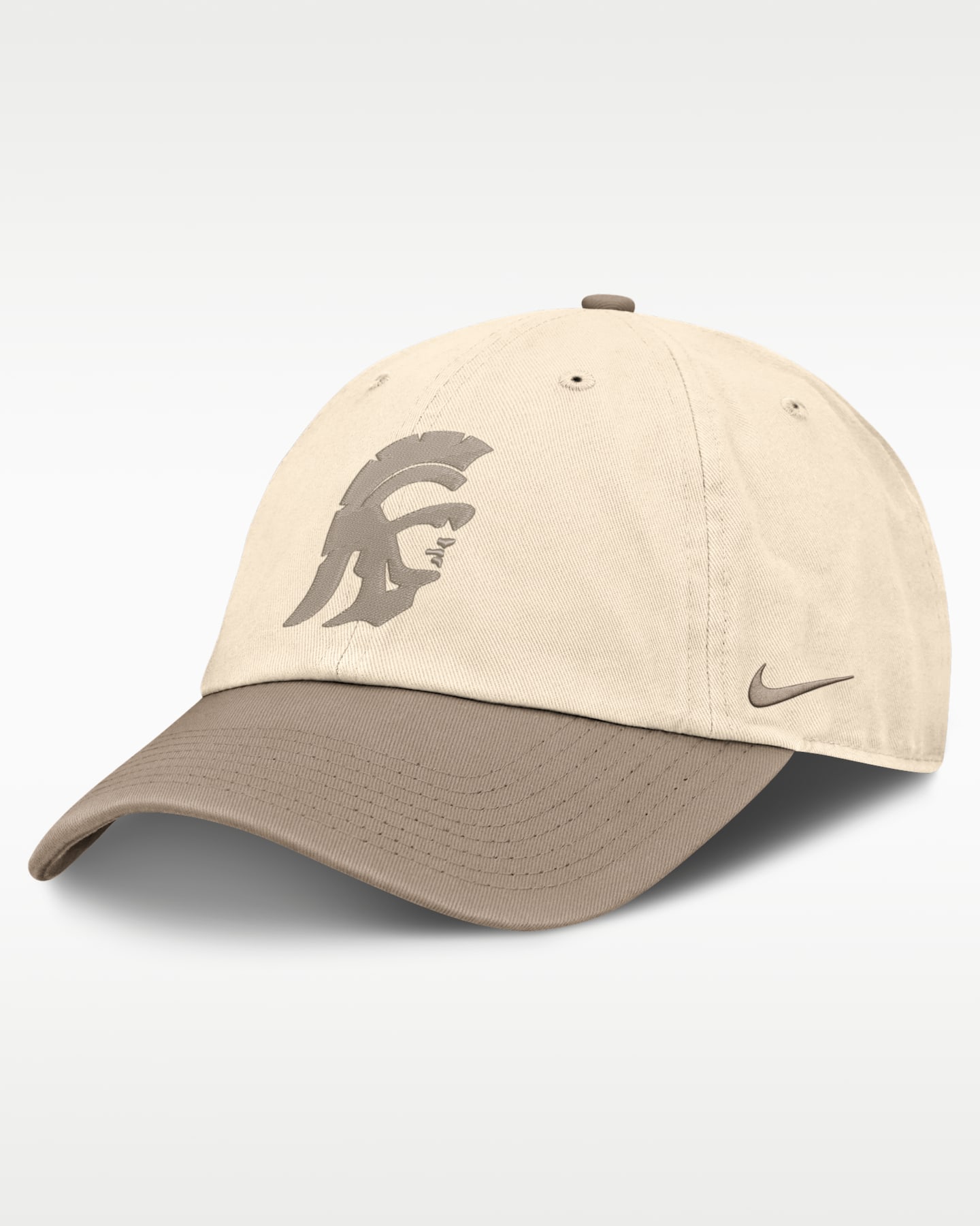 Мужская регулируемая кепка Nike USC Natural Club, цвет: Натуральный / Хаки — фото 3