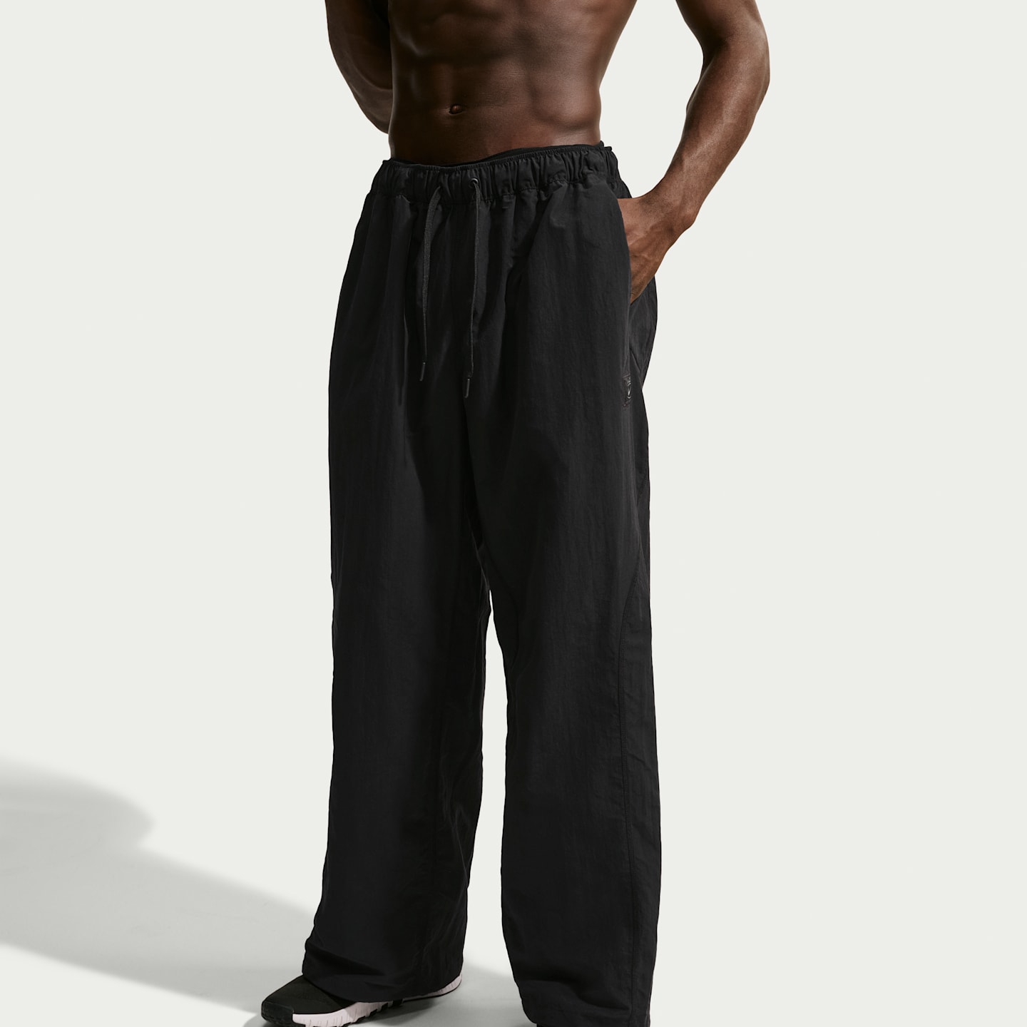 Мужские тканые брюки Nike N.A.C. Dri-FIT оверсайз, цвет: Чёрный — фото 2