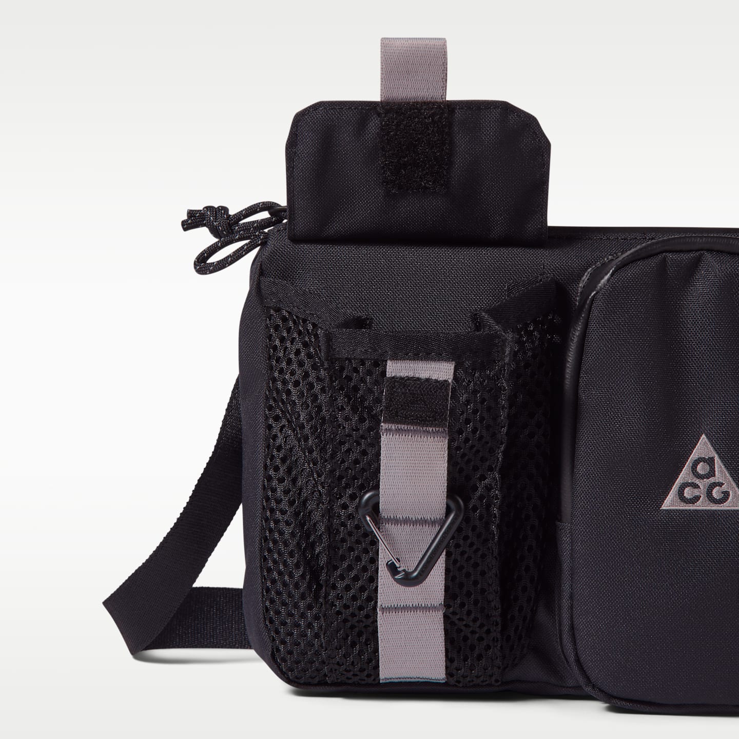 Сумка через плечо Nike ACG Daymax, 3 л, цвет: Чёрный / Серый — фото 6