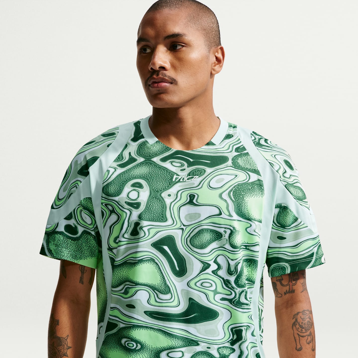 Мужской топ Nike Project F.R.O.G. Liquify с коротким рукавом, цвет: Зелёный