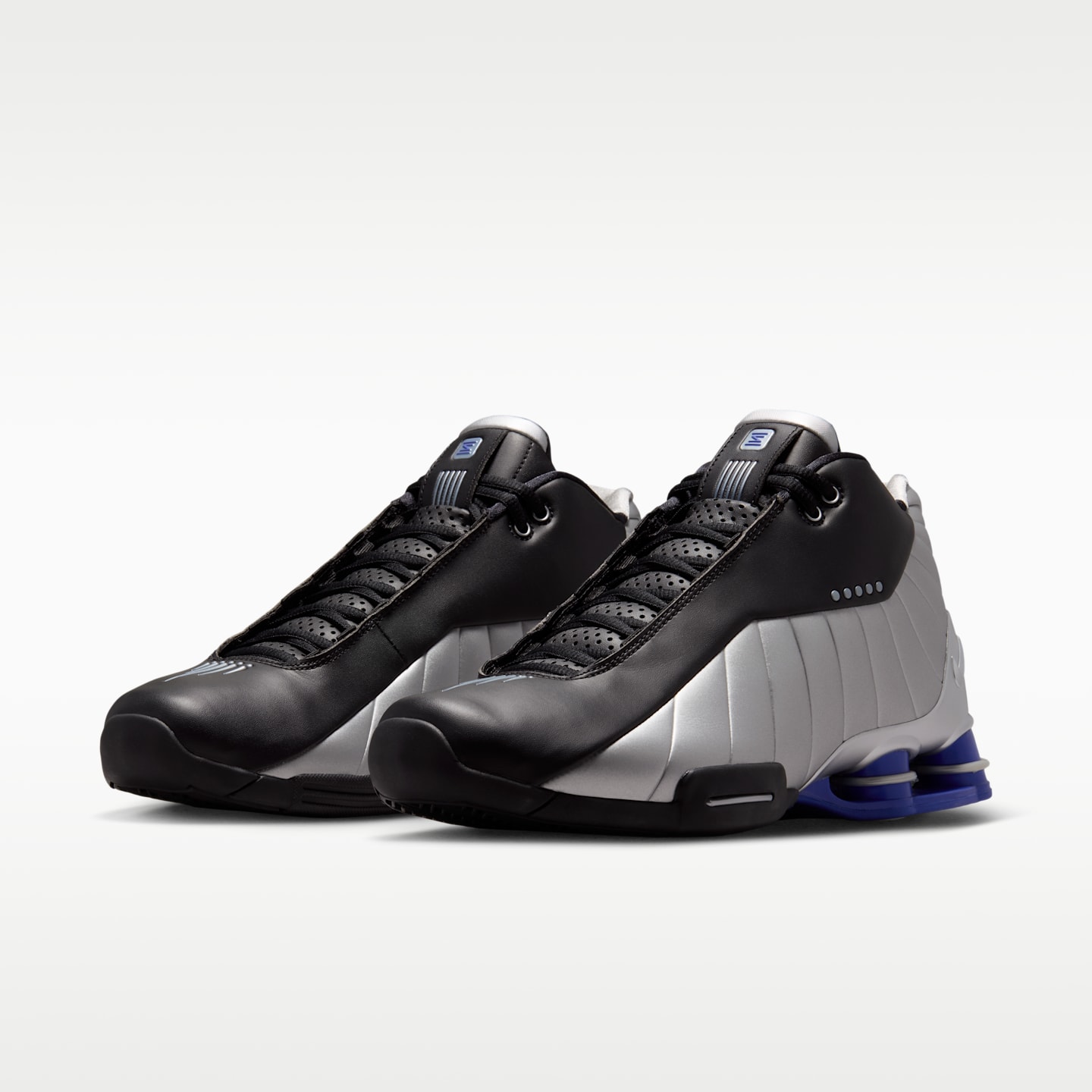Мужские кроссовки Nike Shox BB4 Basketball, цвет: Чёрный / Серебряный — фото 5