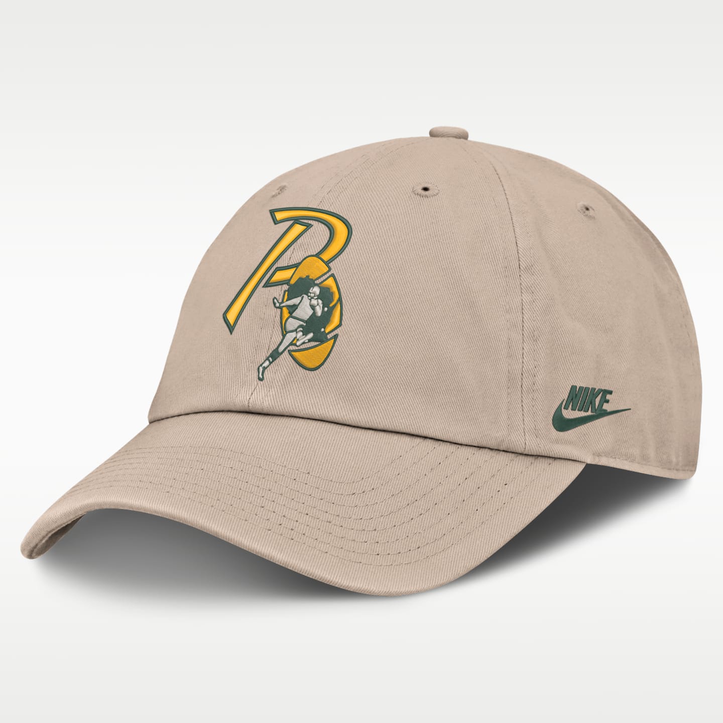 Мужская бейсболка Nike Green Bay Packers Rewind Club NFL, цвет: Песочный — фото 1