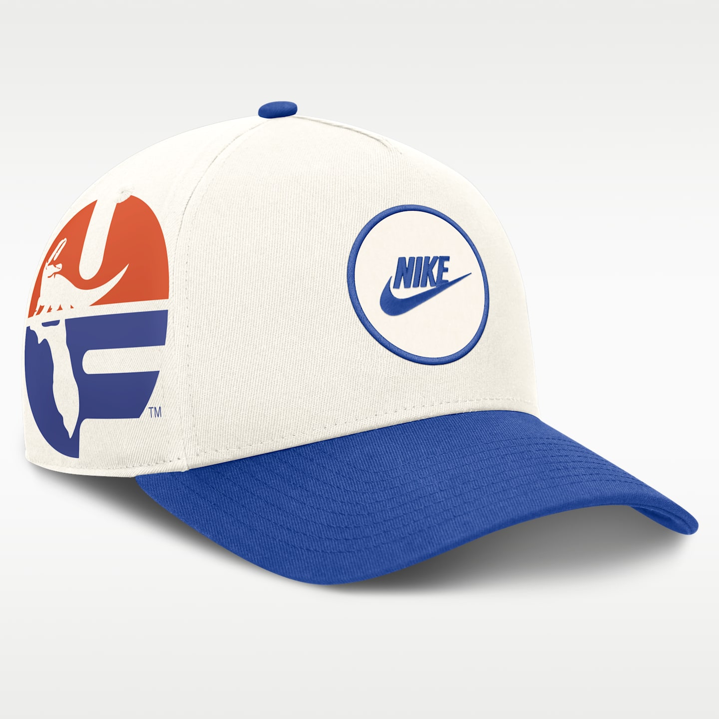 Мужские головные уборы Florida Rise Nike Dri-FIT College A-Frame Adjustable Hat, цвет: Белый — фото 2