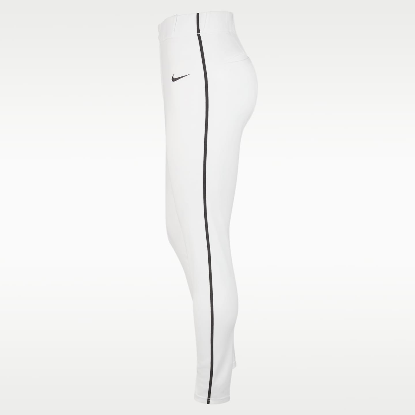 Мужские бейсбольные брюки Nike Vapor Select с кантом, цвет: Белый / Чёрный — фото 3