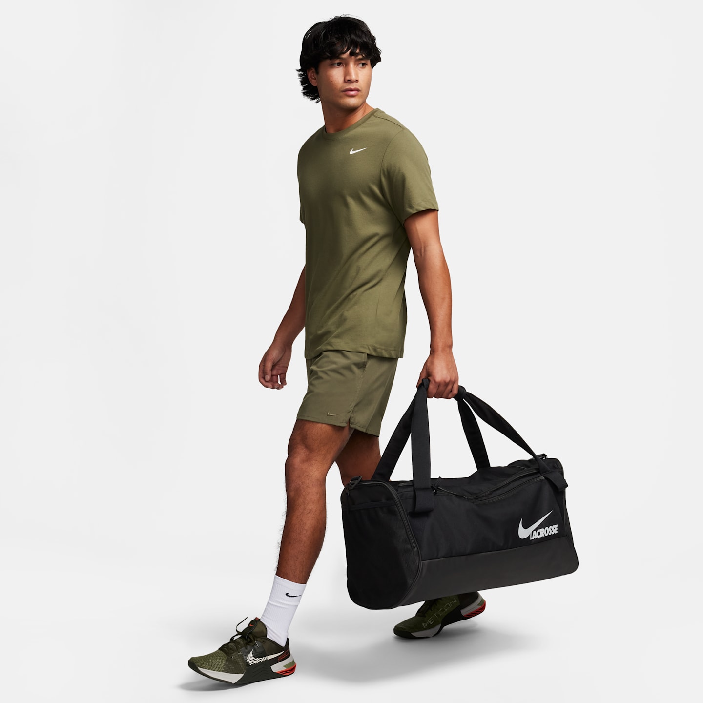 Спортивная сумка для лакросса Nike Dodge, 60 л, цвет: Чёрный — фото 10