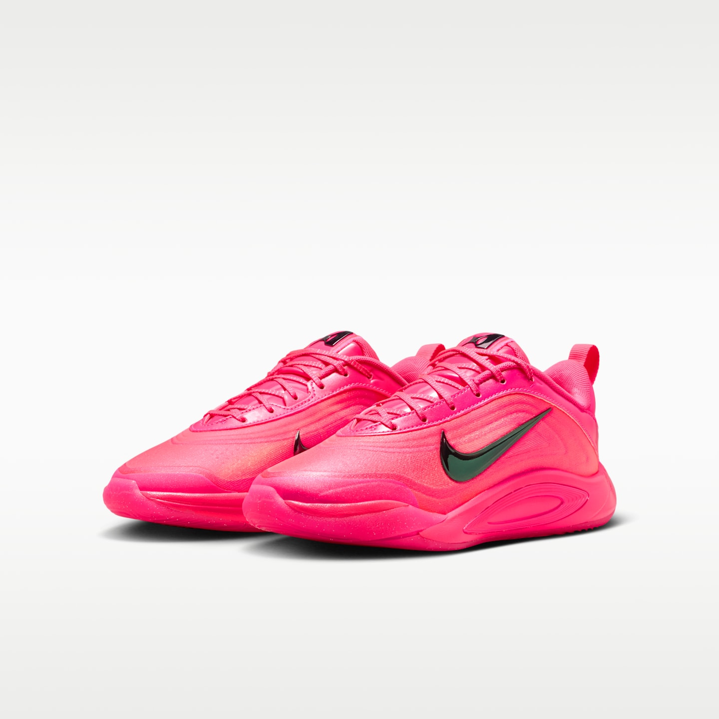 Детские кроссовки Nike A'One “Unanimous” Big Kids' Basketball, цвет: Розовый / Чёрный — фото 5