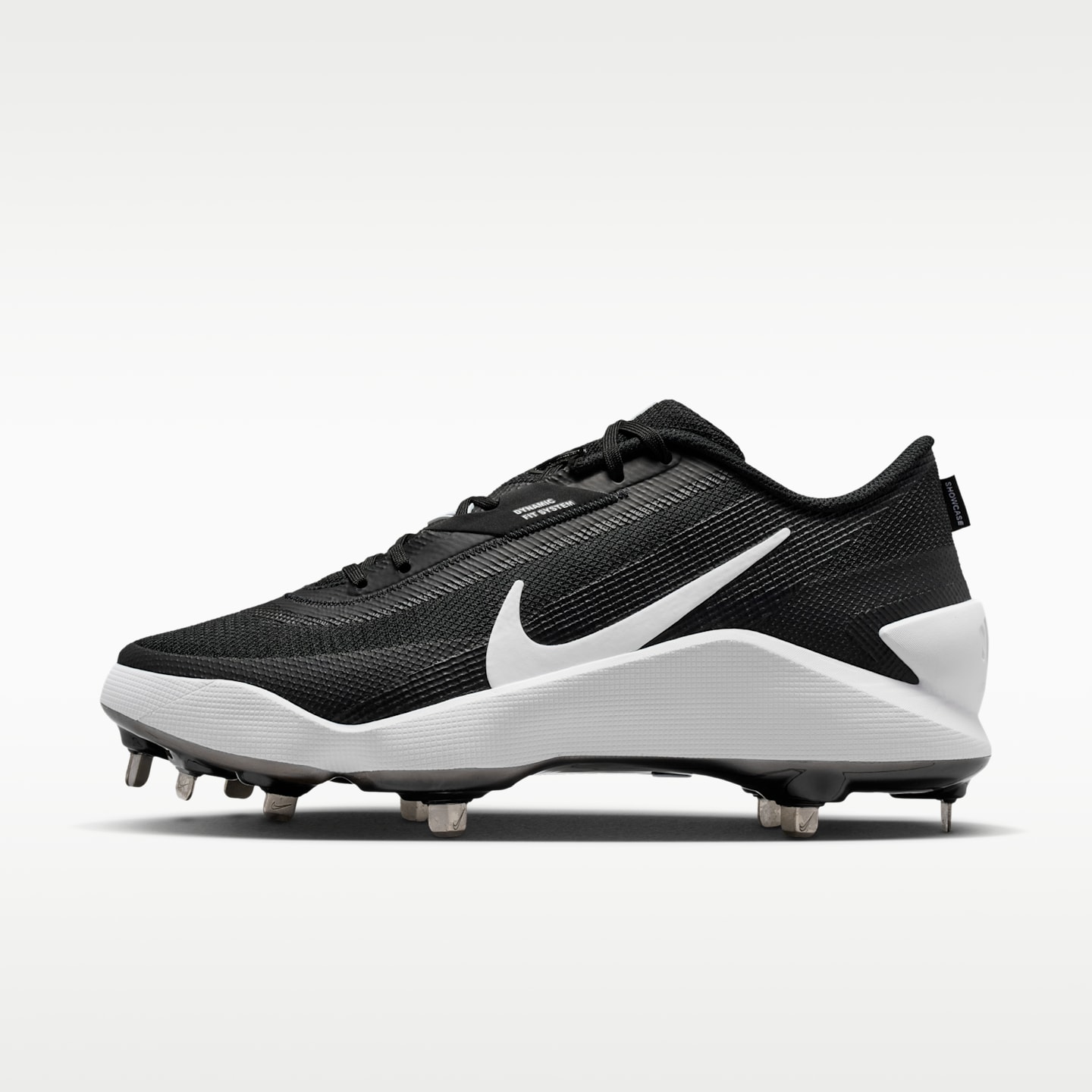 Женские бутсы Nike Diamond Showcase MTL Baseball Cleats, цвет: Чёрный / Белый — фото 1