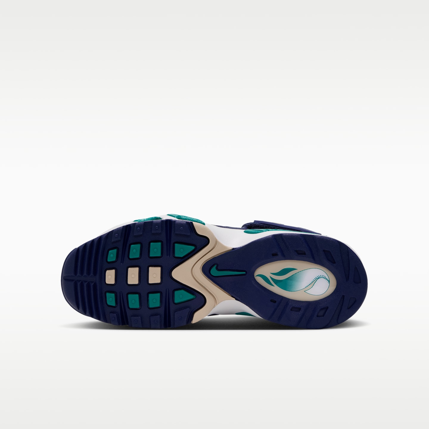 Детские кроссовки Nike Air Griffey Max 1 Shoes, цвет: Тёмно-синий / Снежный белый — фото 2