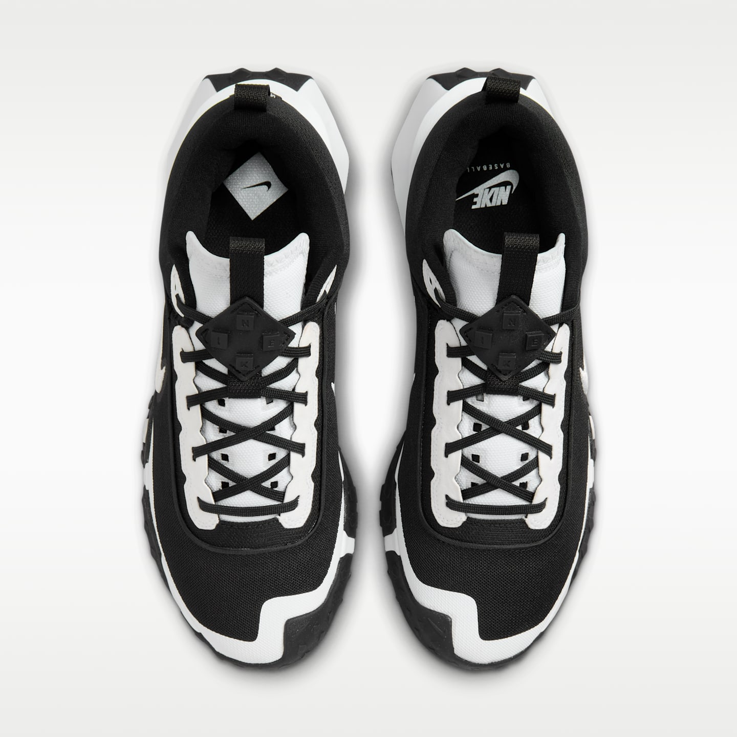 Мужские кроссовки Nike Air Diamond Varsity Turf Baseball, цвет: Чёрный / Белый — фото 4