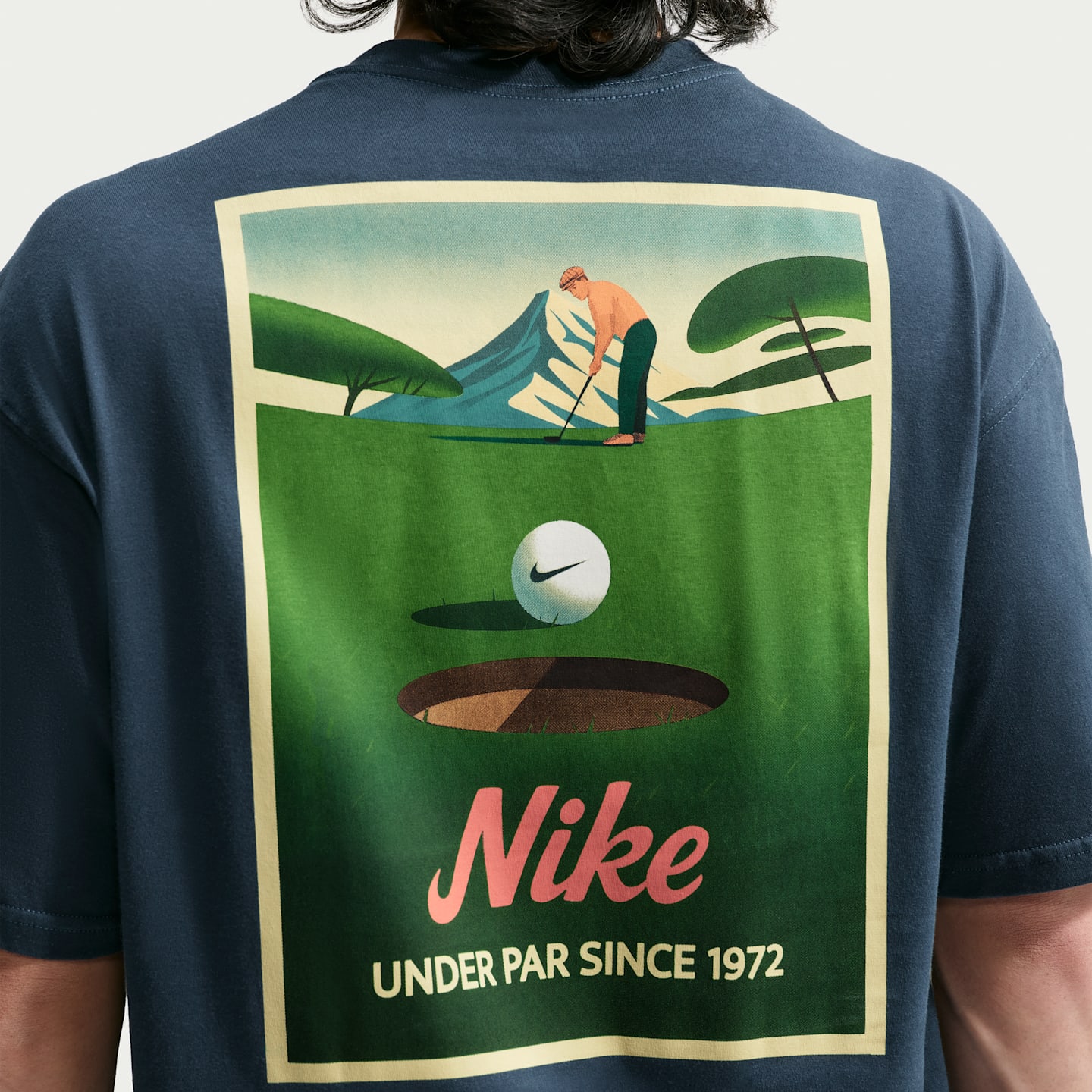 Мужская футболка Nike Sportswear, цвет: Тёмно-синий — фото 2