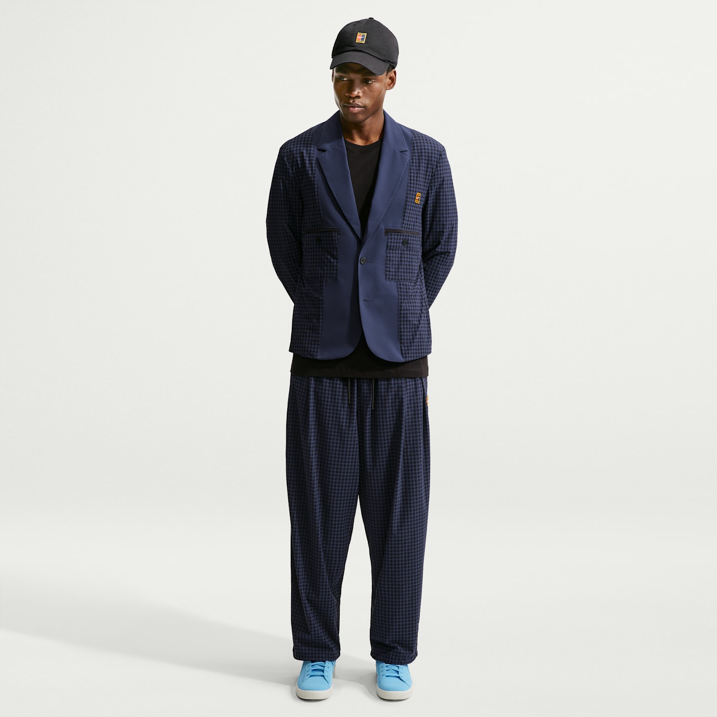 Мужской пиджак Nike Club Rules Helios Blazer, цвет: Обсидиановый / Чёрный — фото 4