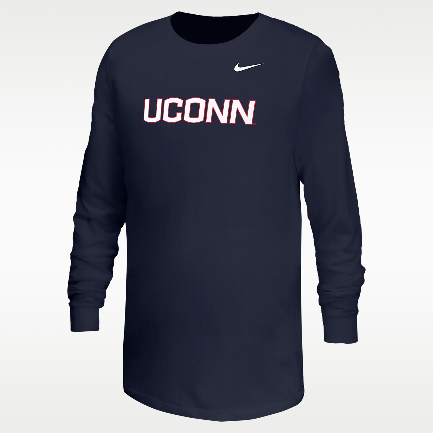 Детская футболка Nike Connecticut Huskies Football, цвет: Тёмно-синий — фото 1