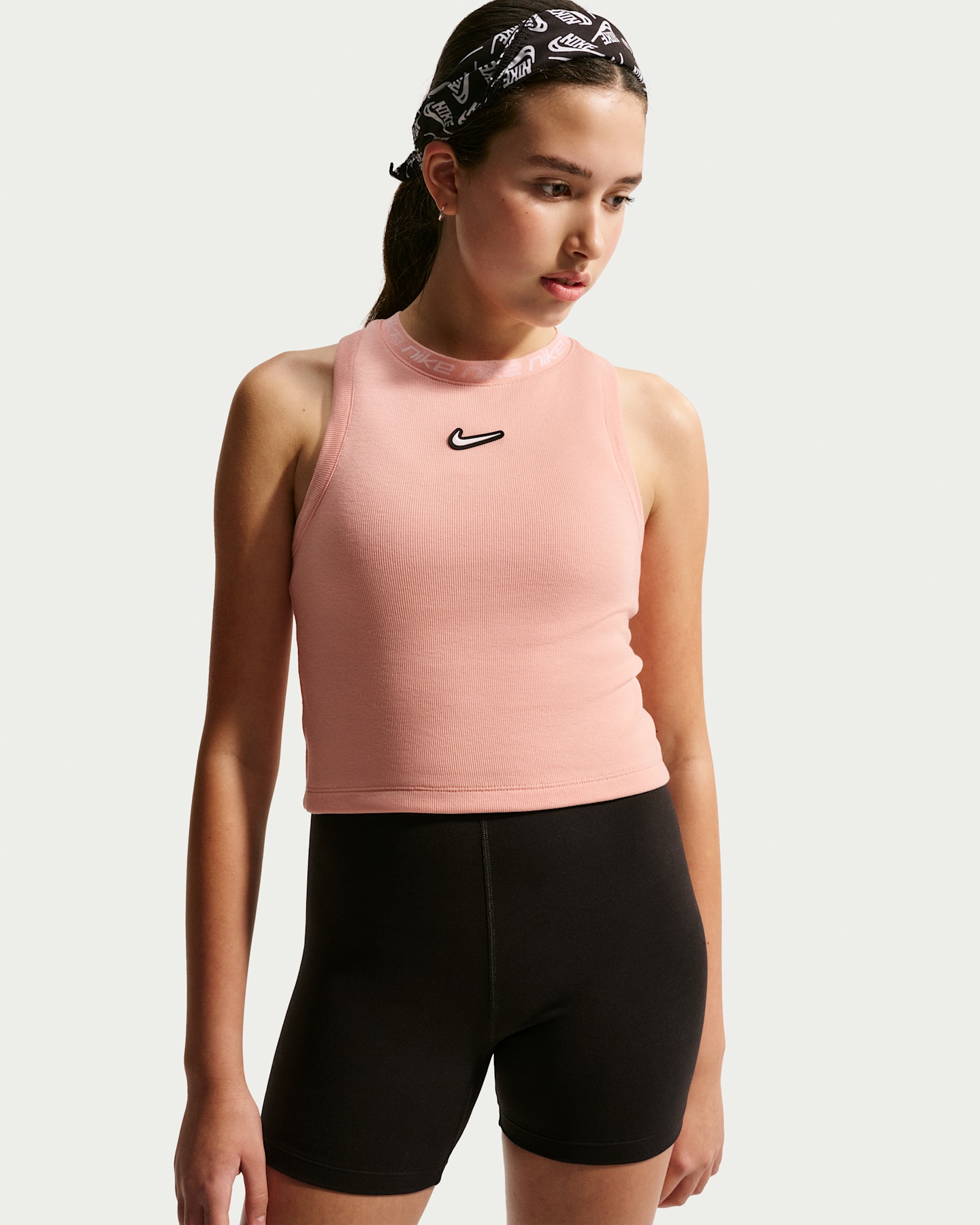 Детская майка для девочек Nike Sportswear Dri-FIT, цвет: Оранжевый — фото 6