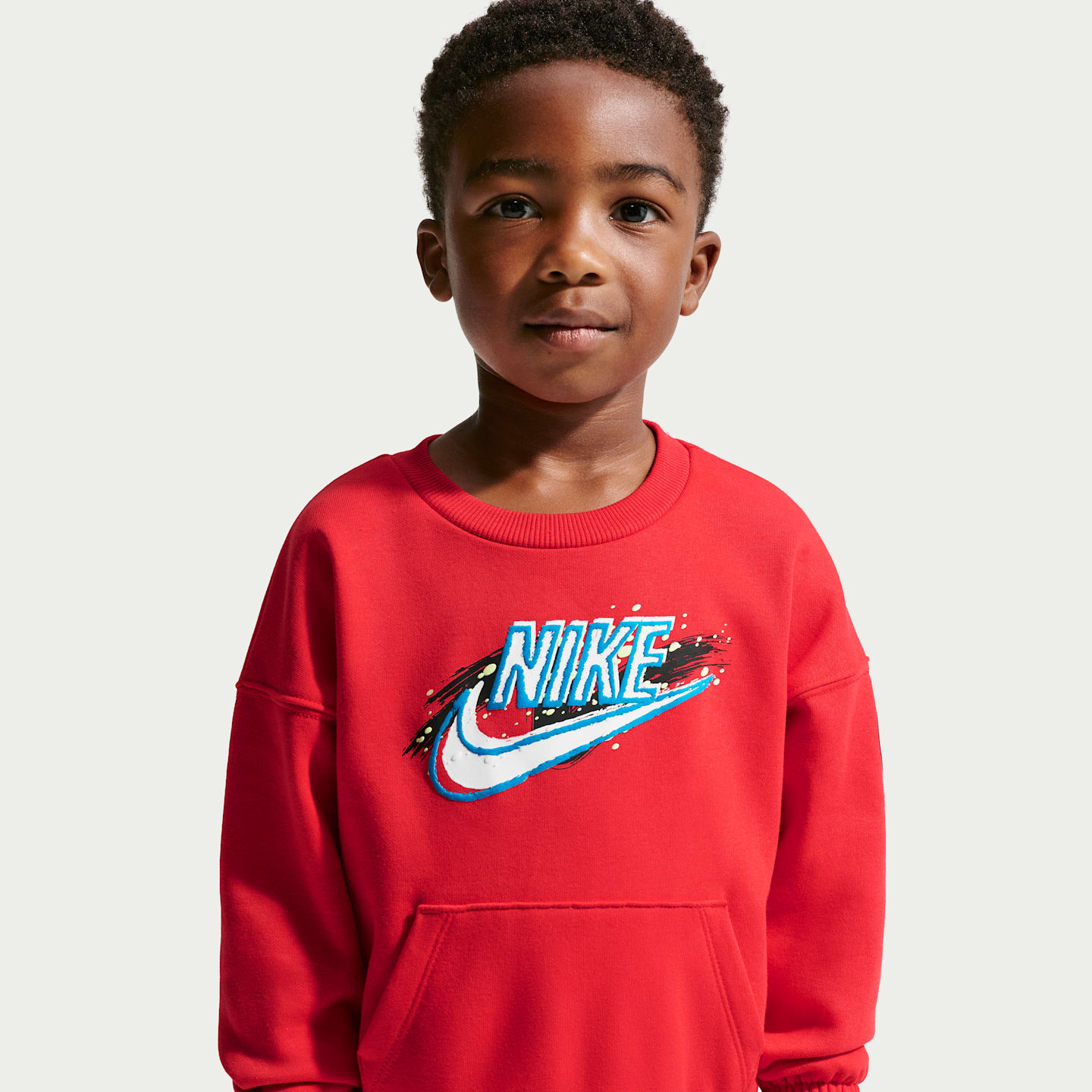 Комплект для малышей Nike Sportswear Snow Motion из 2 предметов со свитшотом, цвет: Чёрный — фото 2