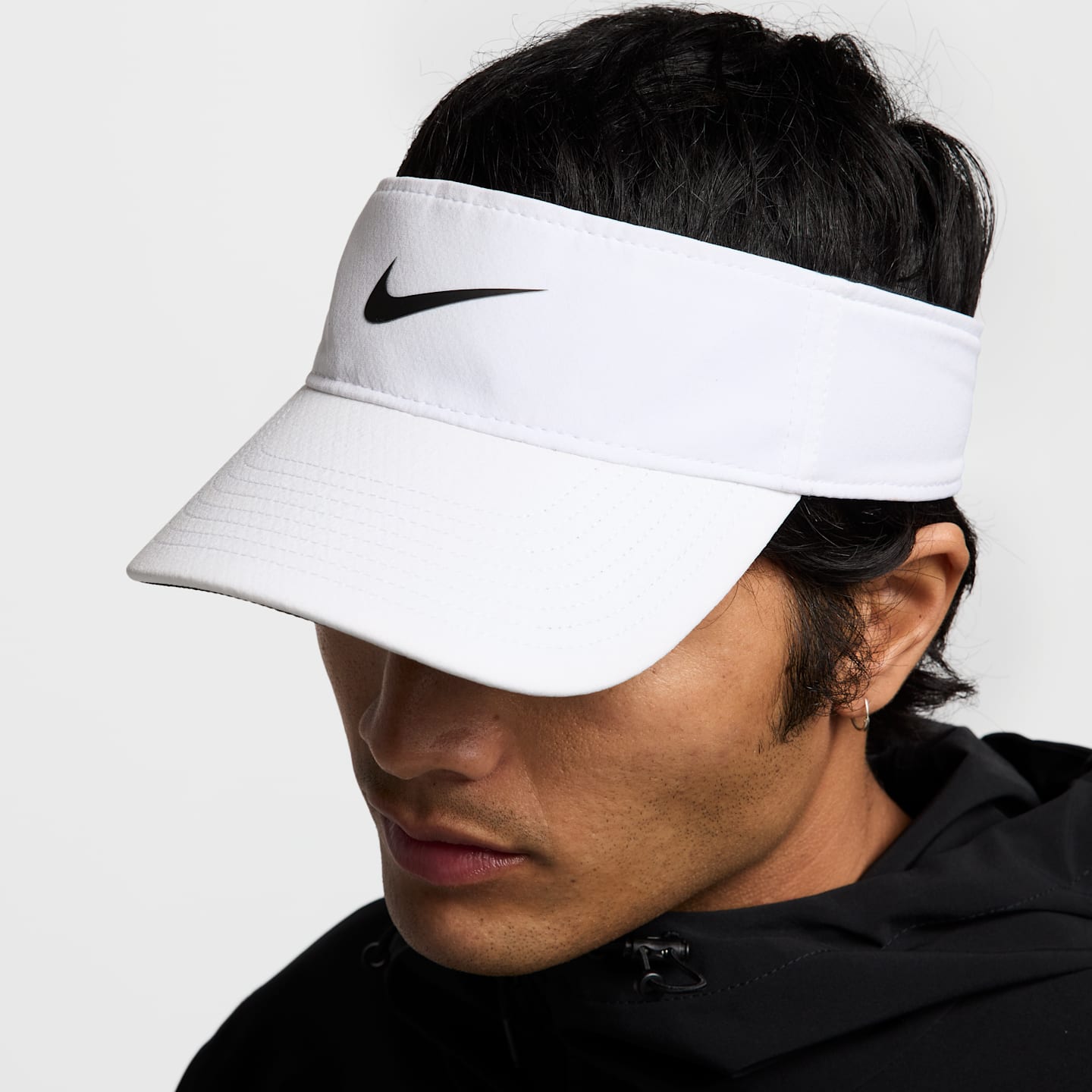 Козырёк Nike Ace Dri-FIT, цвет: Белый / Антрацитовый — фото 6