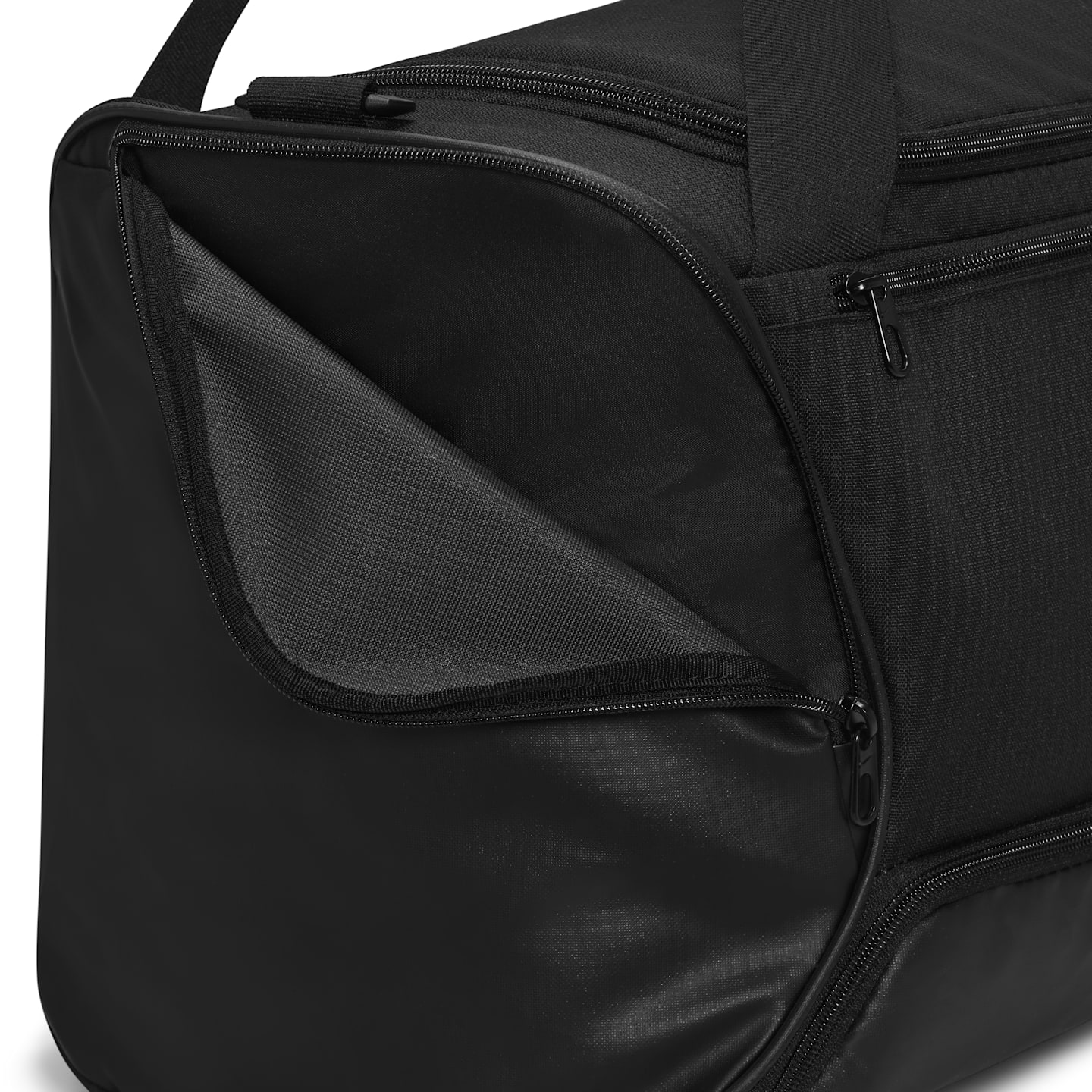 Мужская сумка Nike Brasilia 9.5 Training Duffel (Medium, 60L), цвет: Чёрный / Белый — фото 7