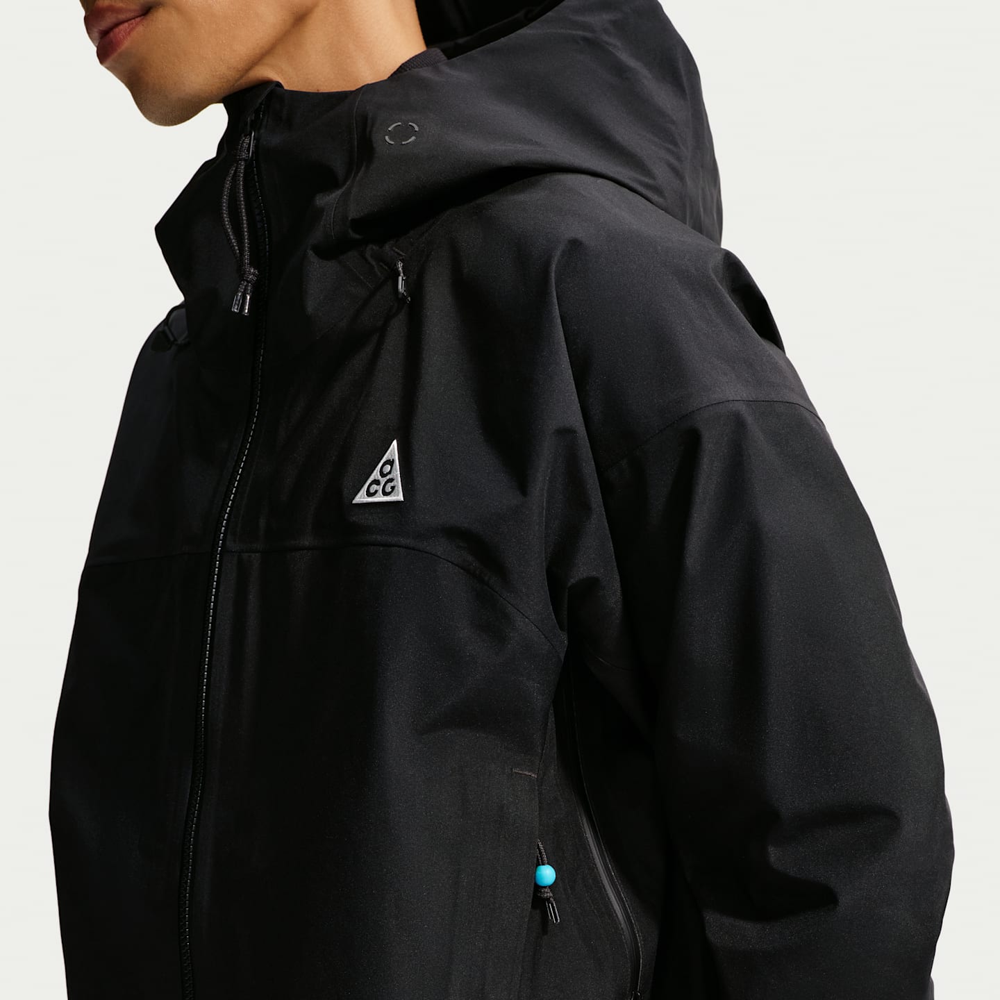 Мужская куртка Nike ACG Misery Ridge Storm-FIT Adv GORE-TEX 3L, цвет: Чёрный / Снежный белый — фото 3