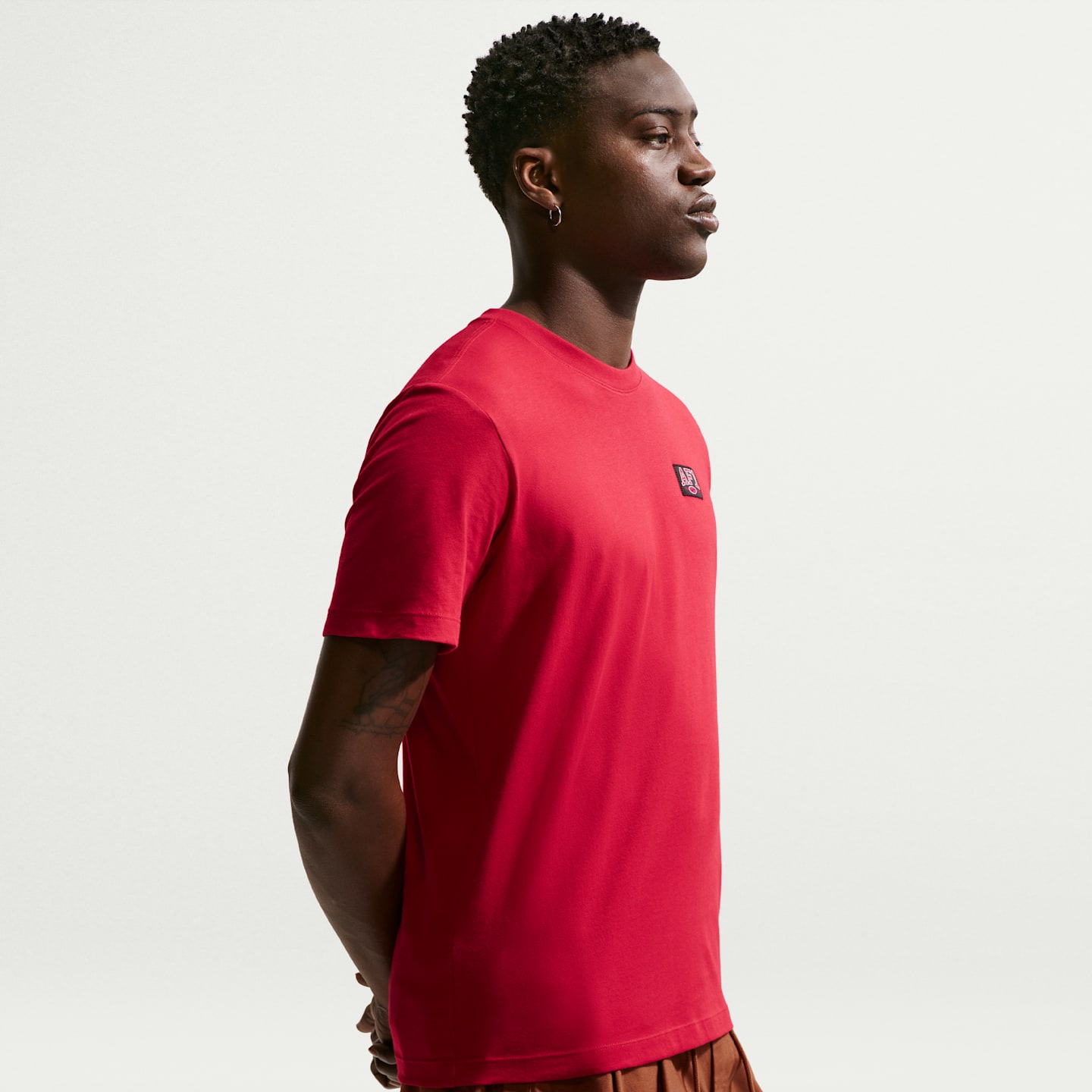Мужская футболка Nike Sportswear, цвет: Красный — фото 3