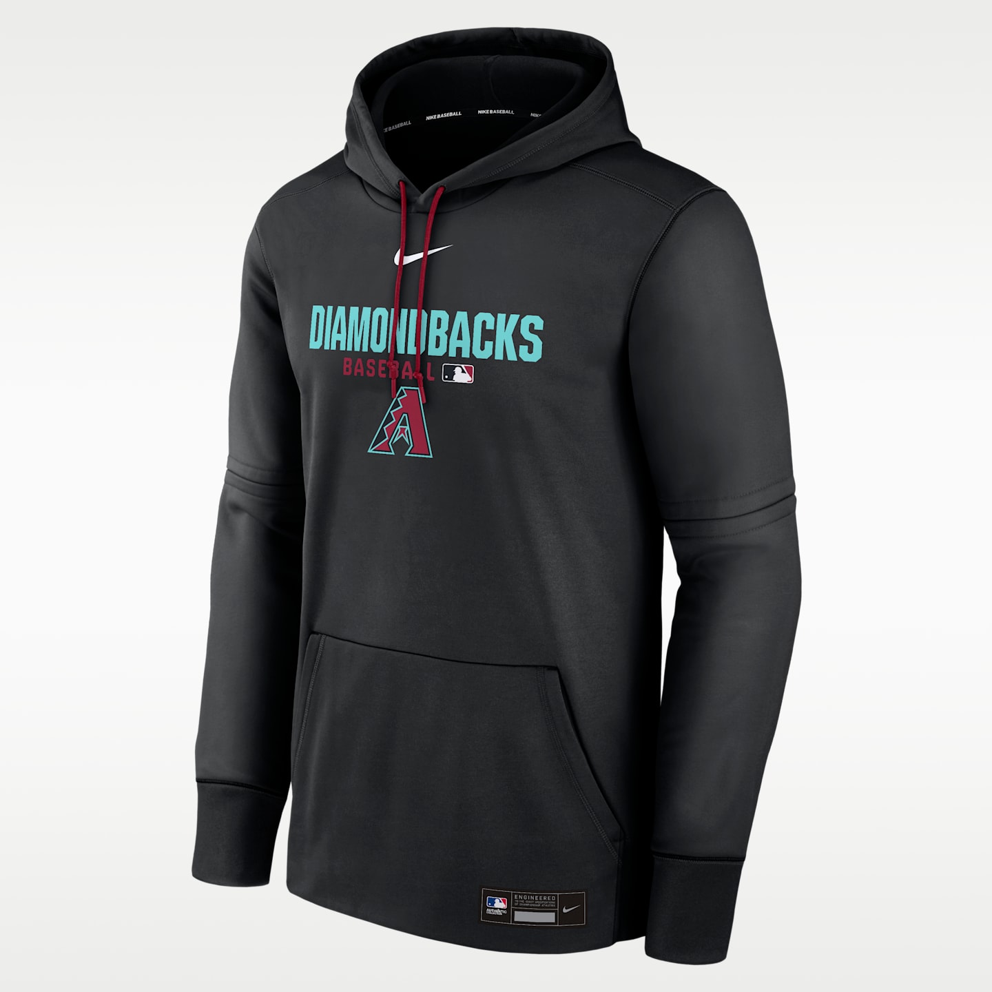 Мужское худи Nike Arizona Diamondbacks Authentic Collection Therma MLB, цвет: Чёрный — фото 1
