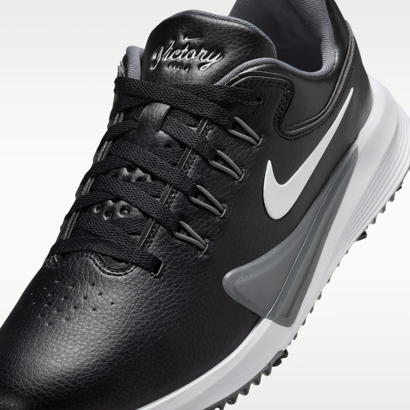 Кроссовки Nike Victory Pro 4 Golf Shoes, цвет: Чёрный / Железный серый — фото 8