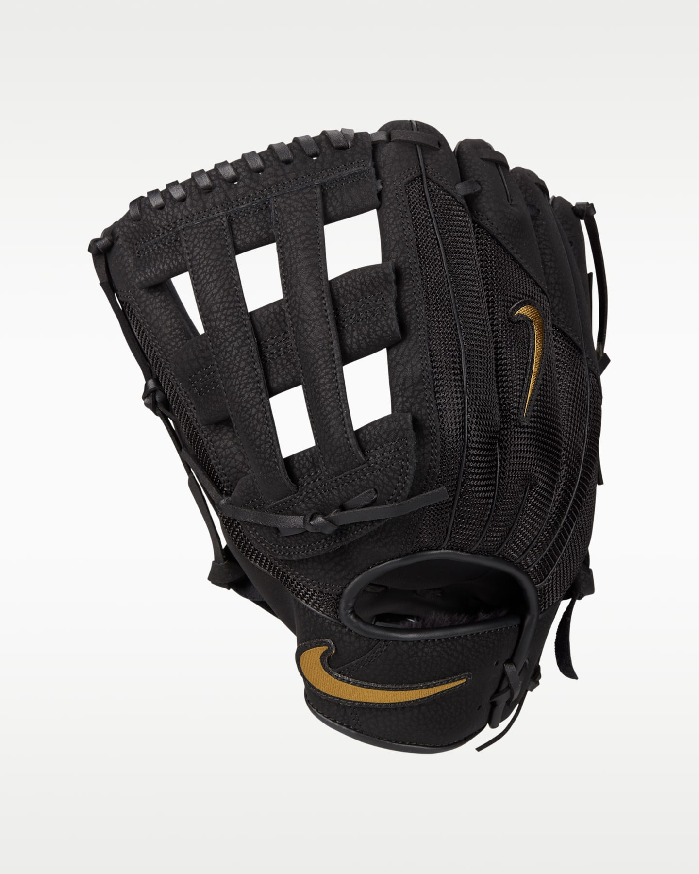 Бейсбольная перчатка полевого игрока Nike Force Edge H-Web, для левши, цвет: Чёрный — фото 3
