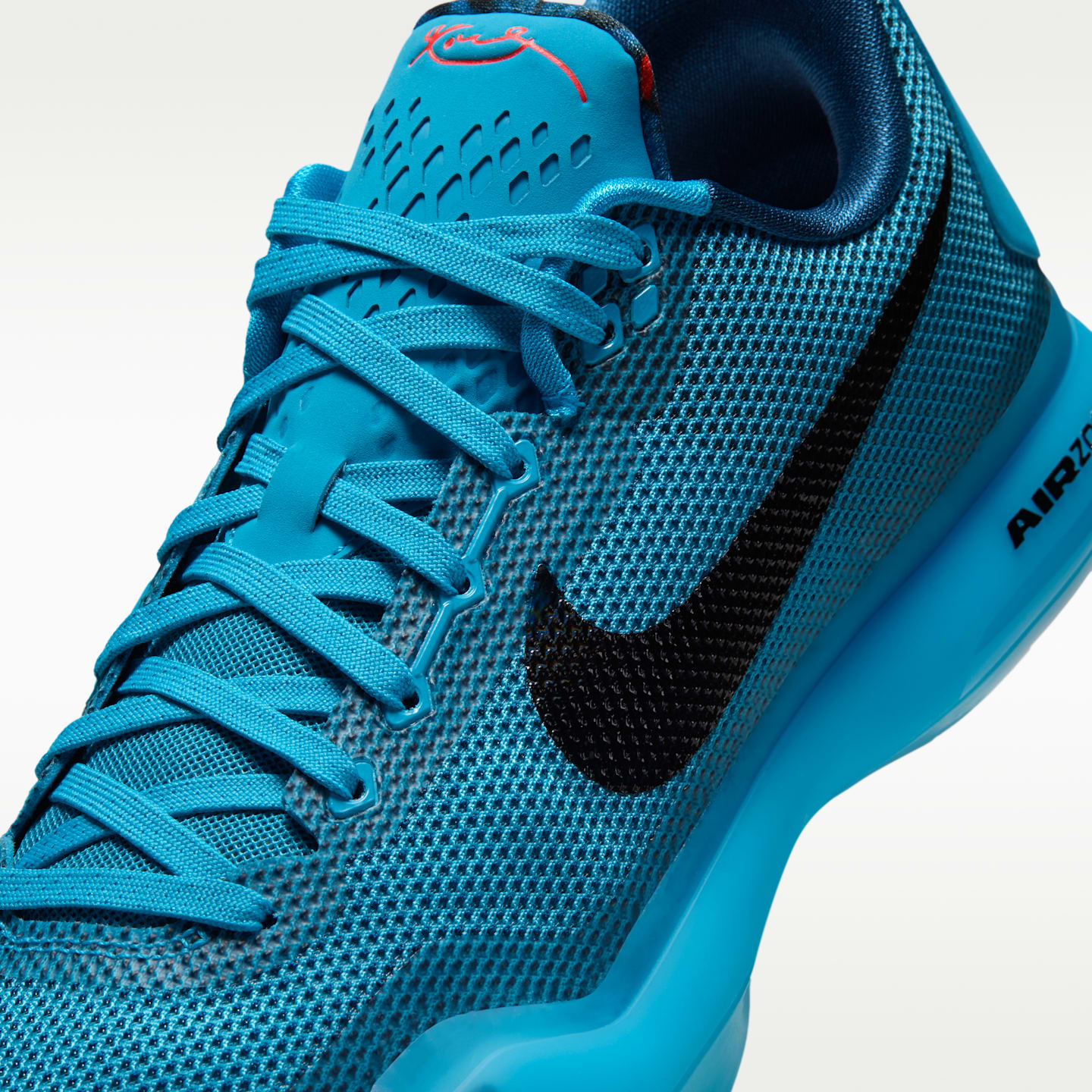 Мужские кроссовки Nike Kobe 10 Protro "Blue Lagoon" Basketball, цвет: Синий / Чёрный — фото 7