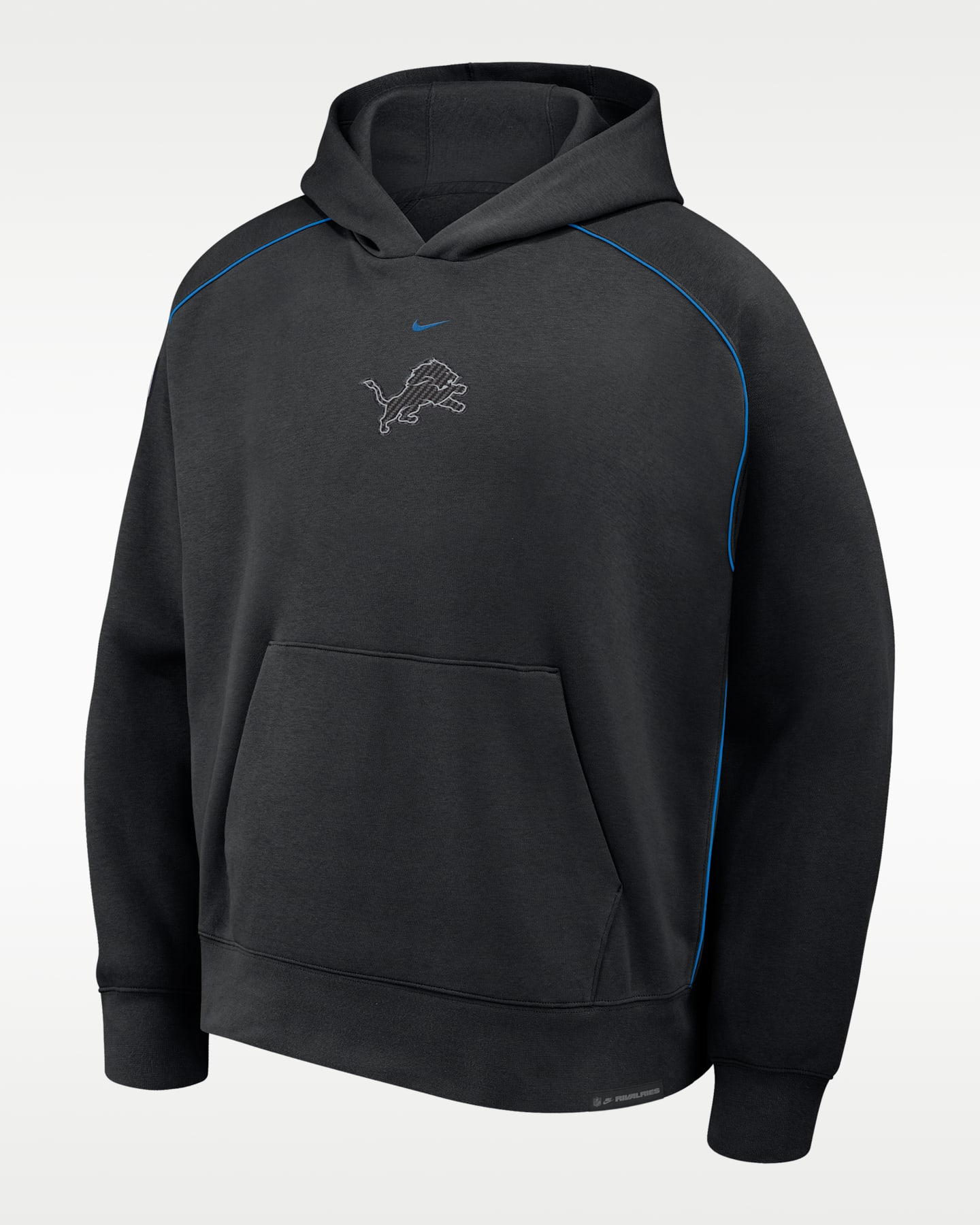 Мужское худи Nike Detroit Lions Rivalries Collection Air NFL Pullover, цвет: Чёрный — фото 3