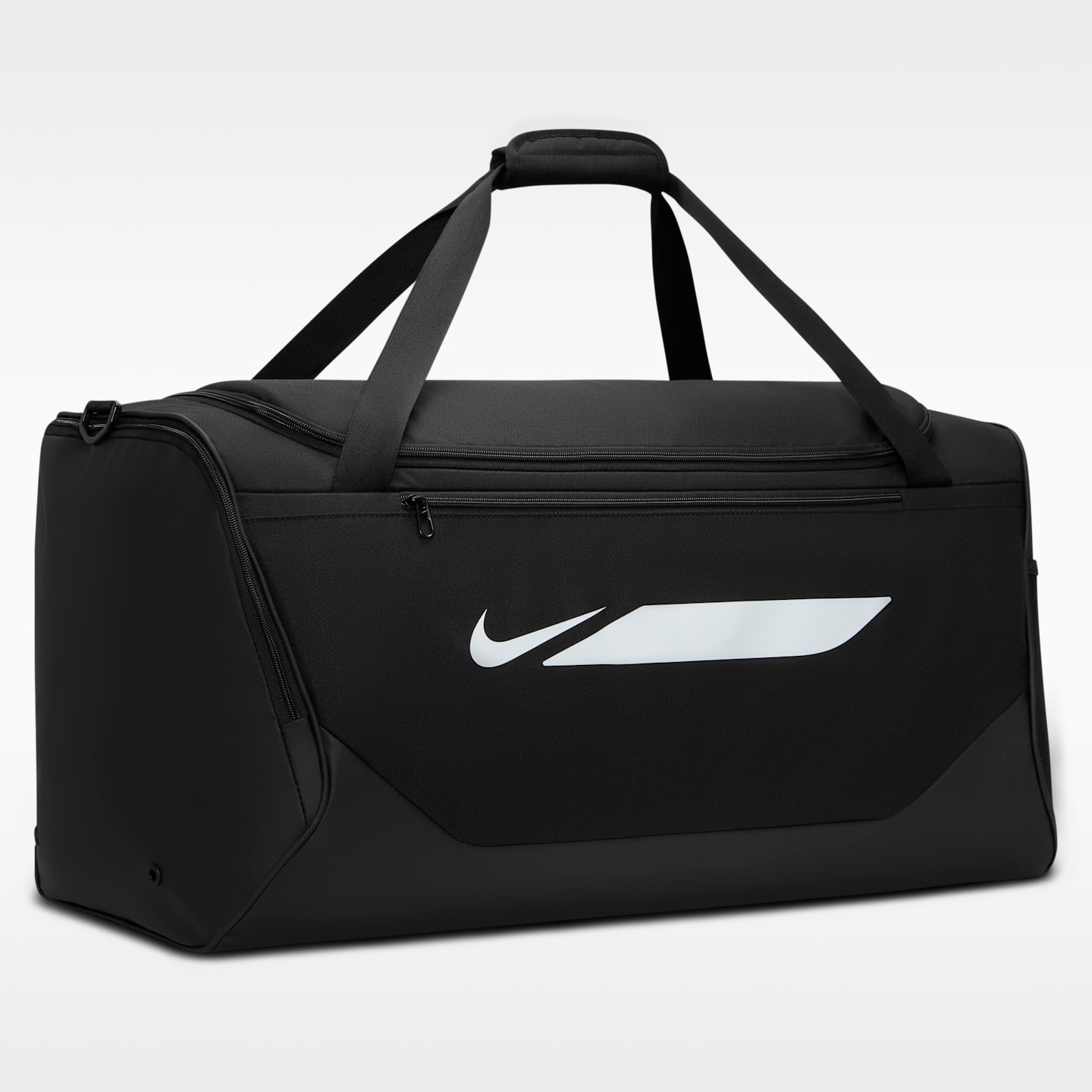 Мужская сумка Nike Academy Soccer Duffel (Large, 95L), цвет: Чёрный / Белый — фото 2