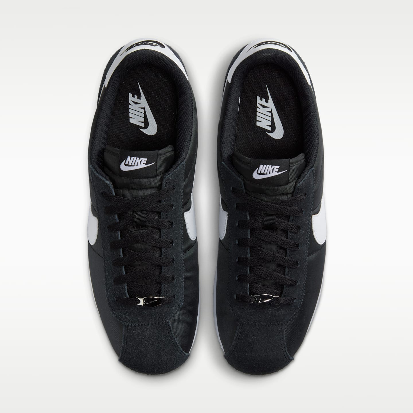 Мужские кроссовки Nike Cortez Textile, цвет: Чёрный / Белый — фото 4