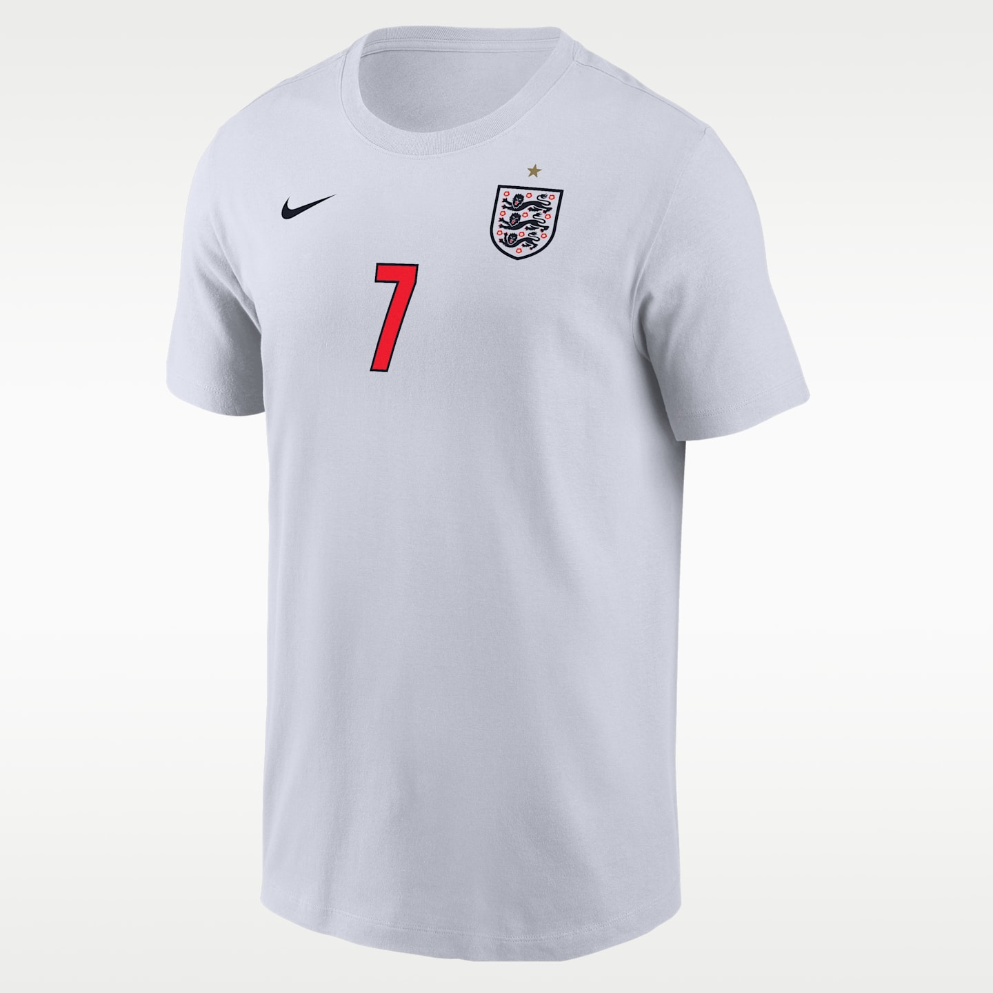Мужская футбольная футболка Nike Bukayo Saka England, цвет: Белый — фото 2