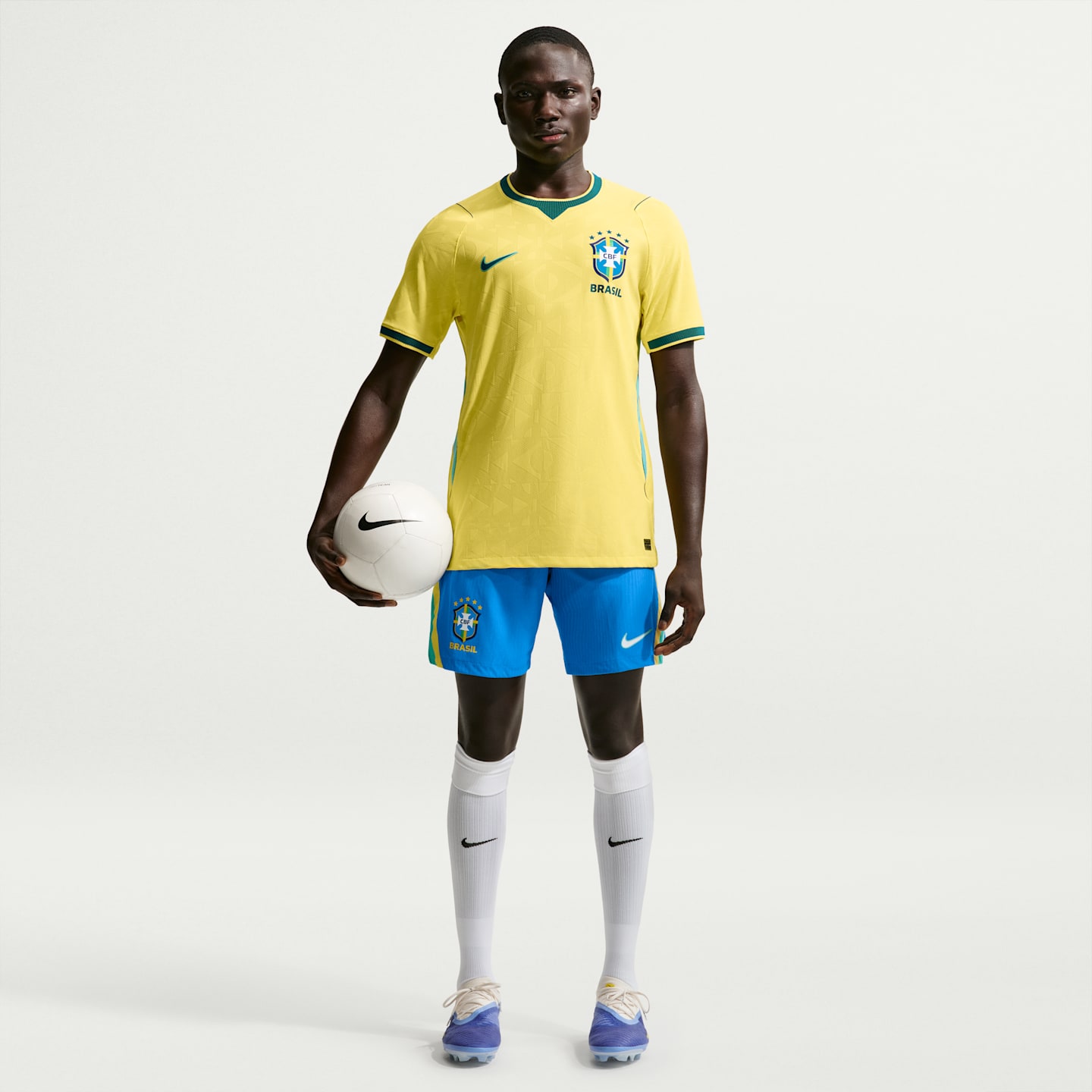Мужское футбольное джерси Nike Brazil National Team 2026 Match Home Aero-FIT, цвет: Бирюзовый — фото 4