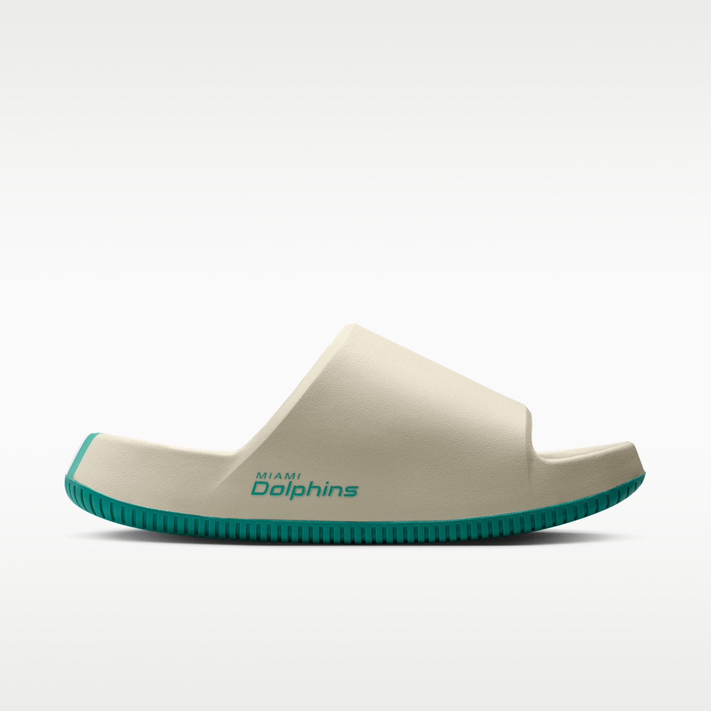 Мужские сандалии Nike Calm (Miami Dolphins) NFL, цвет: Молочный / Белый — фото 4