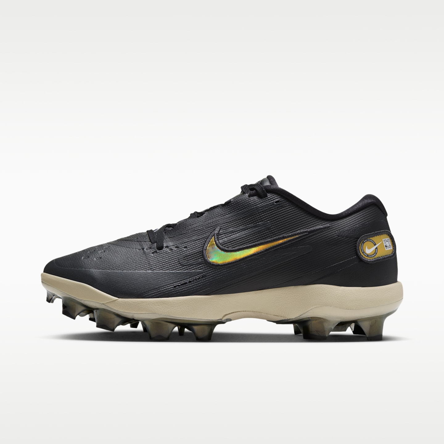 Женские бутсы Nike Diamond Standout MCS Baseball Cleats, цвет: Чёрный / Светлый хаки — фото 1