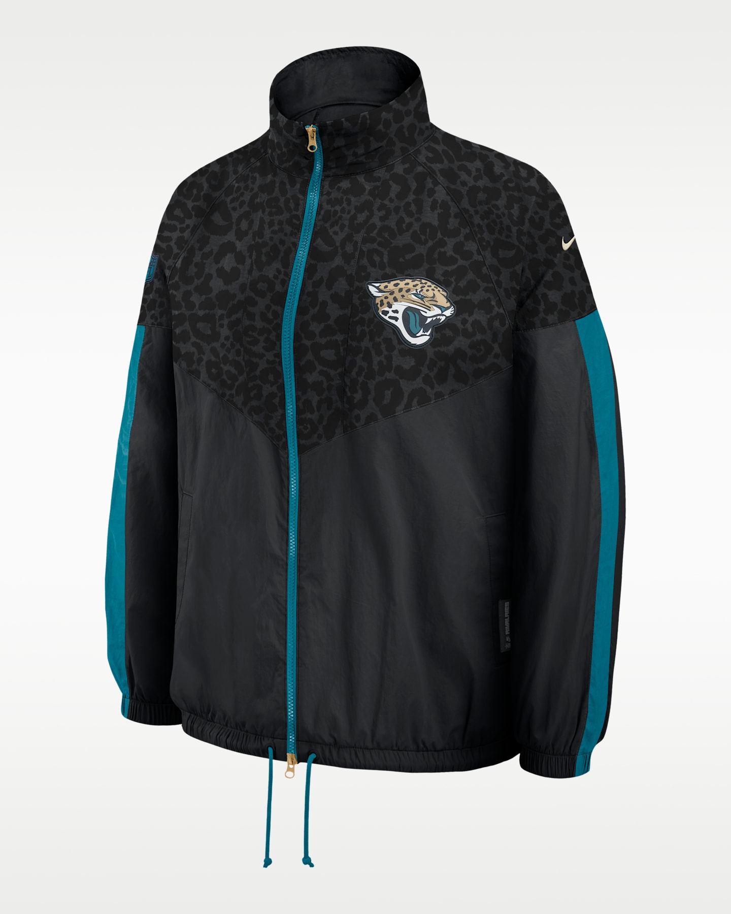 Женская куртка Nike Jacksonville Jaguars Rivalries Collection NFL Oversized Full-Zip, цвет: Чёрный — фото 3