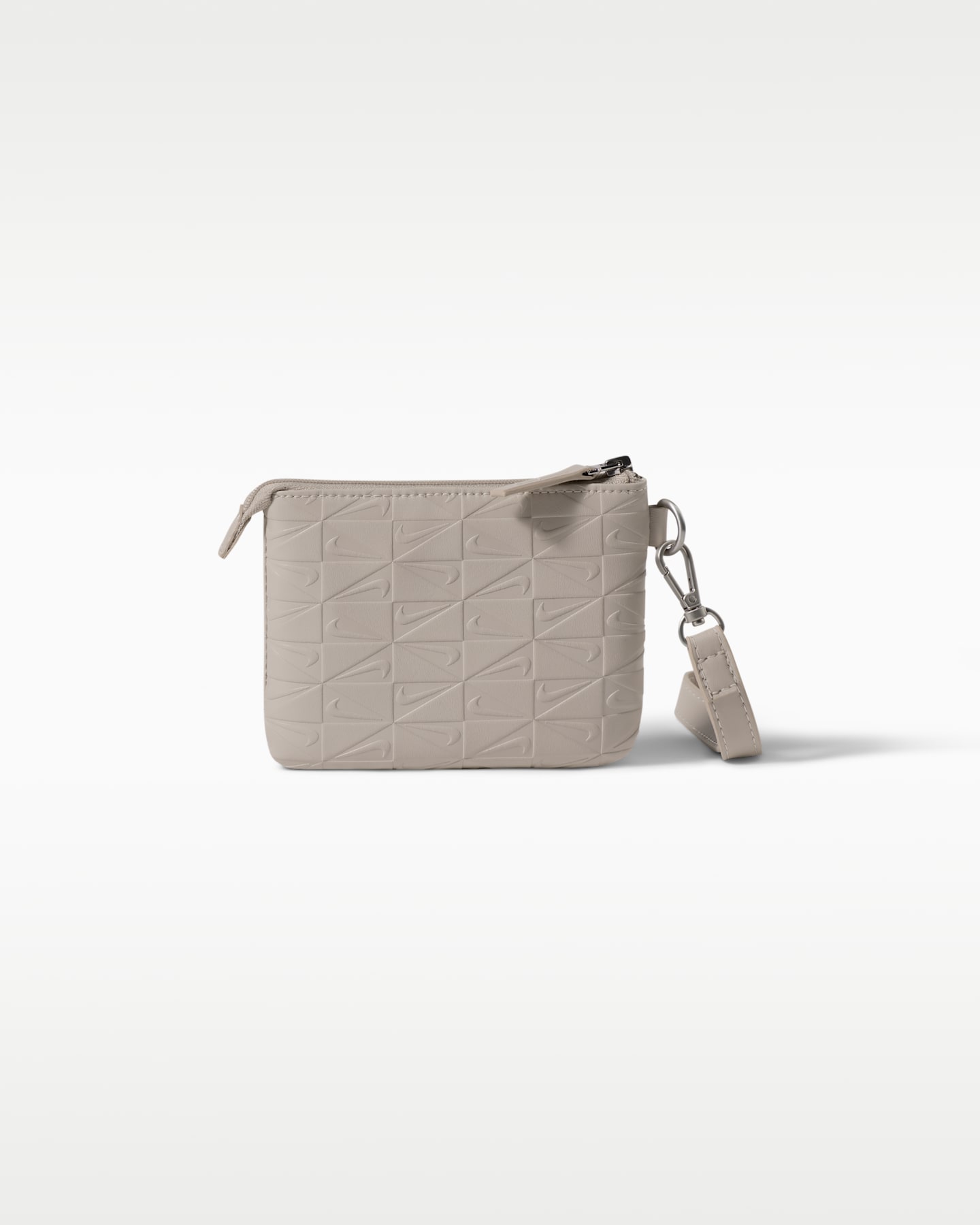 Женская сумка Nike Premium Monogram Wristlet, цвет: Кремовый / Серебряный — фото 4
