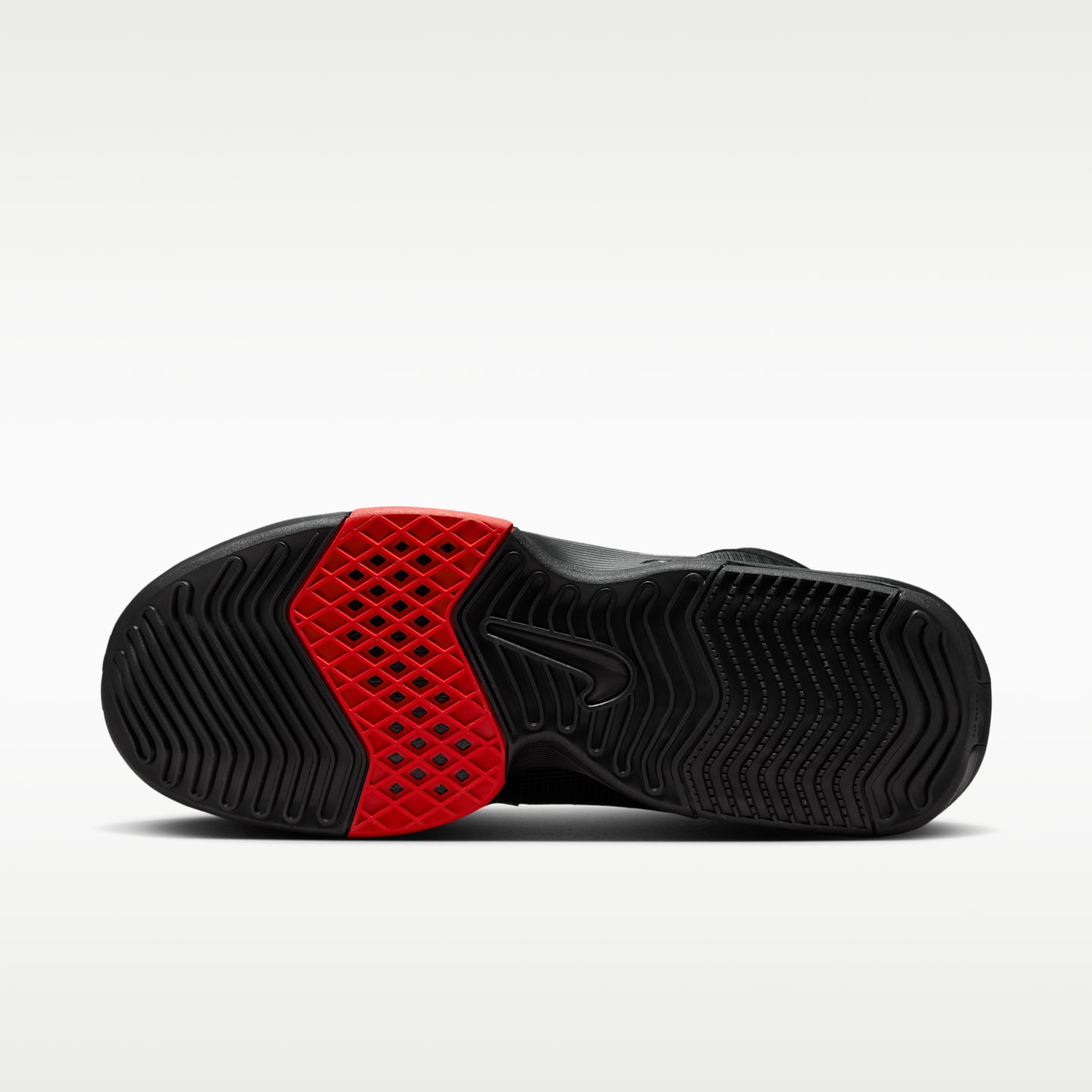 Женские кроссовки Nike LeBron Witness 8 Basketball, цвет: Чёрный / Красный — фото 2