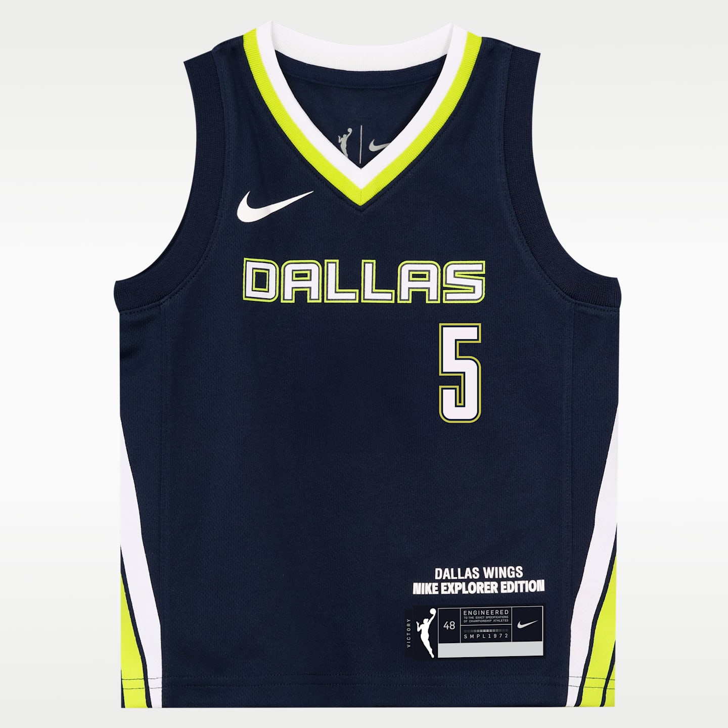 Детский топ Nike Paige Bueckers Dallas Wings Explorer Edition WNBA Jersey, цвет: Тёмно-синий — фото 1