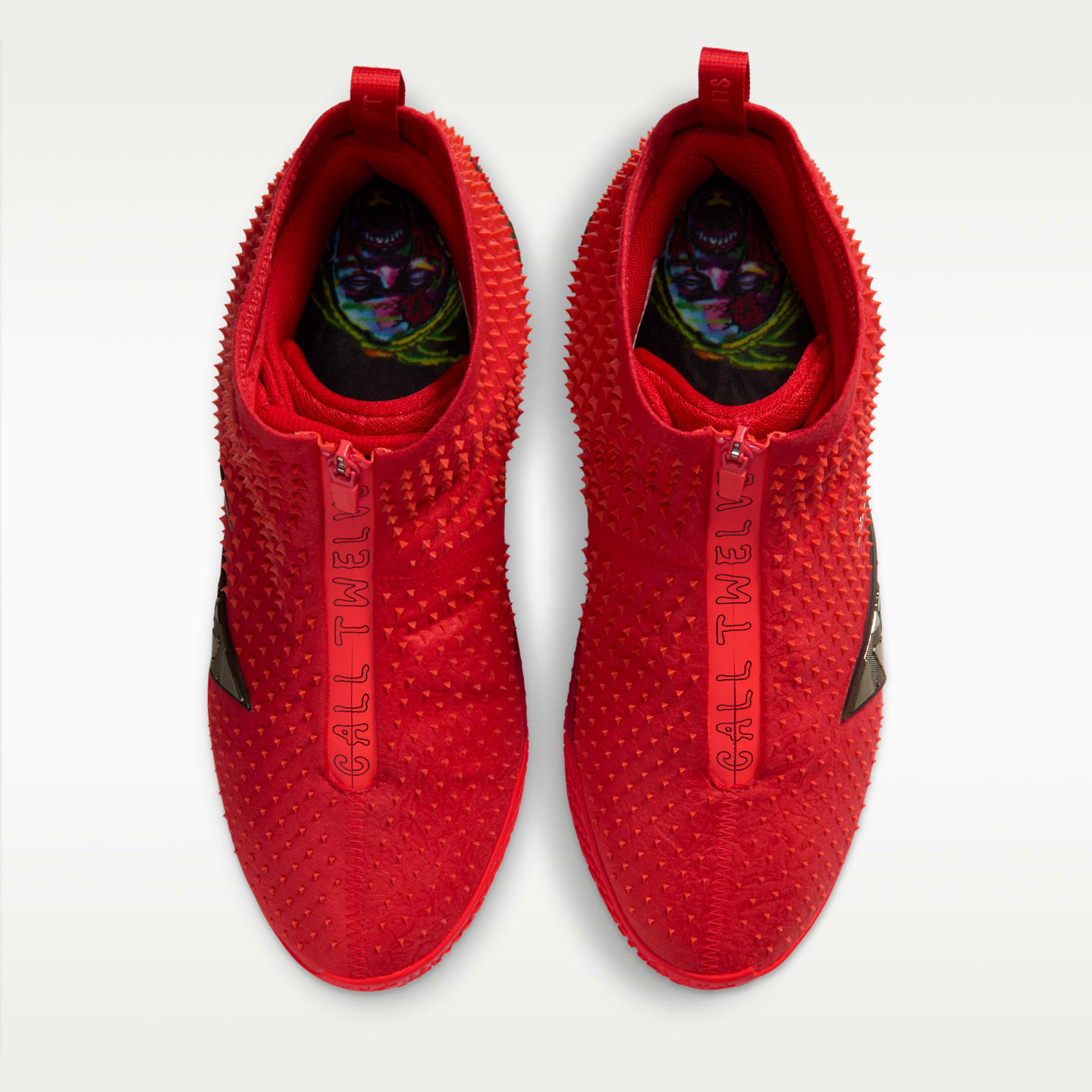 Мужские кроссовки Nike Ja 4 High "Zombie" Basketball, цвет: Красный / Яркий малиновый — фото 4