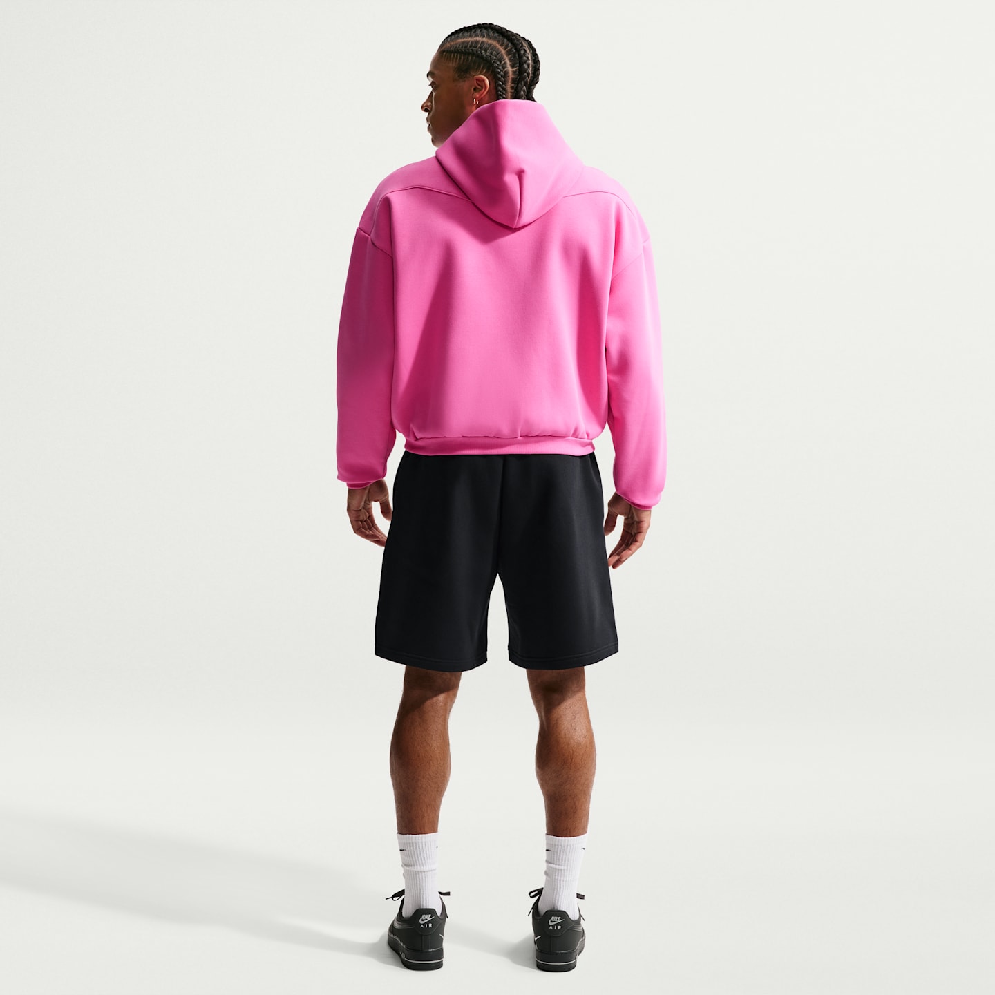 Мужские баскетбольные шорты Nike Standard Issue Therma-FIT 8" из флиса с начёсом, цвет: Чёрный / Бледная слоновая кость — фото 5