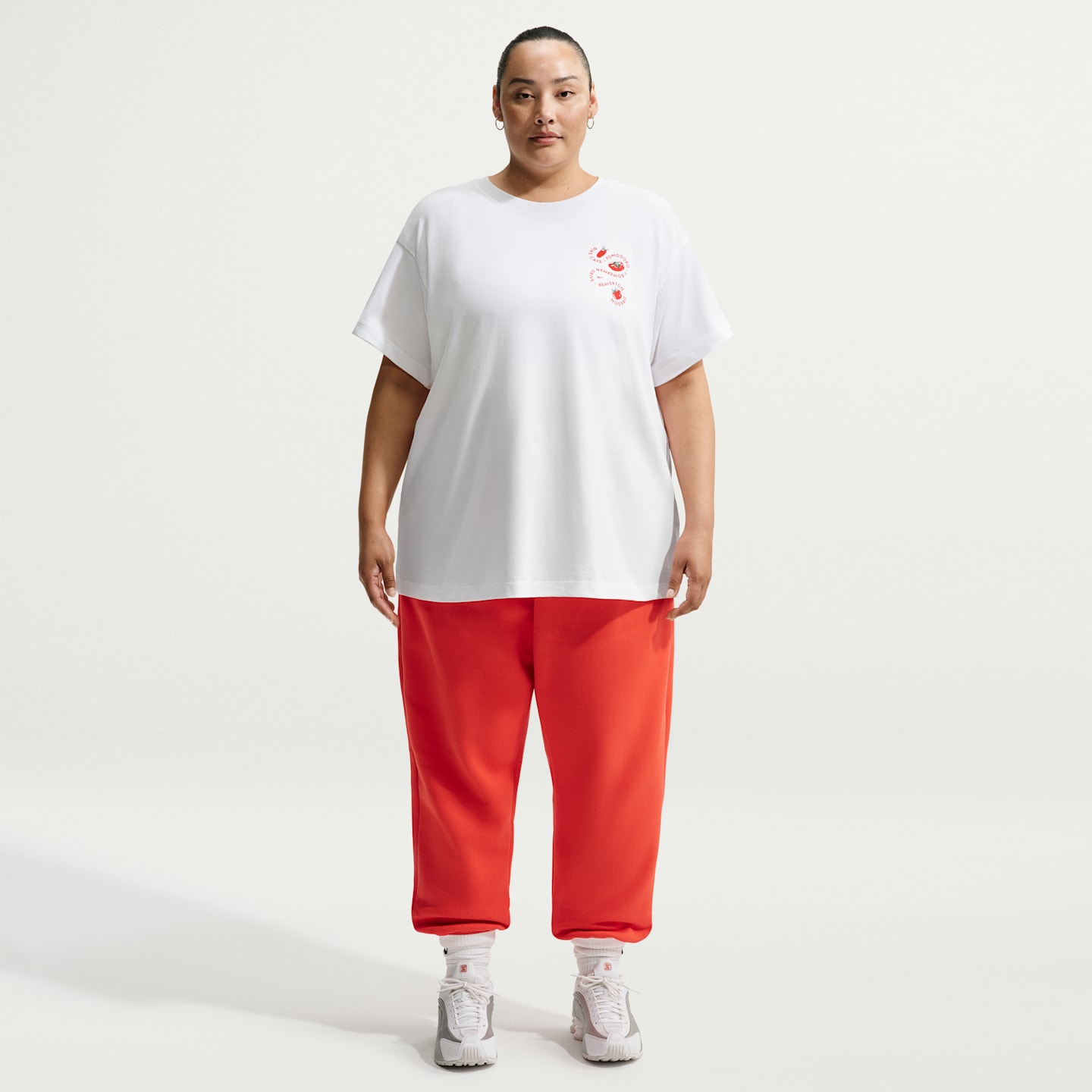 Женская футболка Nike Sportswear Classic оверсайз, большие размеры, цвет: Белый — фото 4
