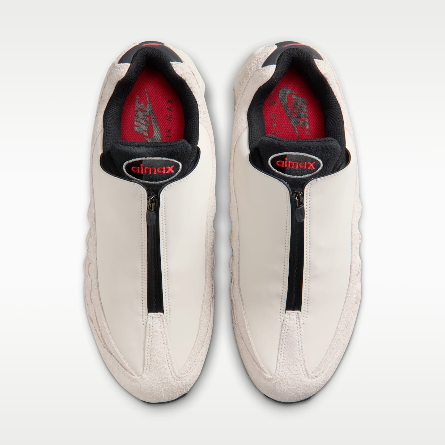 Мужские кроссовки Nike Air Max 95 Big Bubble, цвет: Малиновый / Серый — фото 4