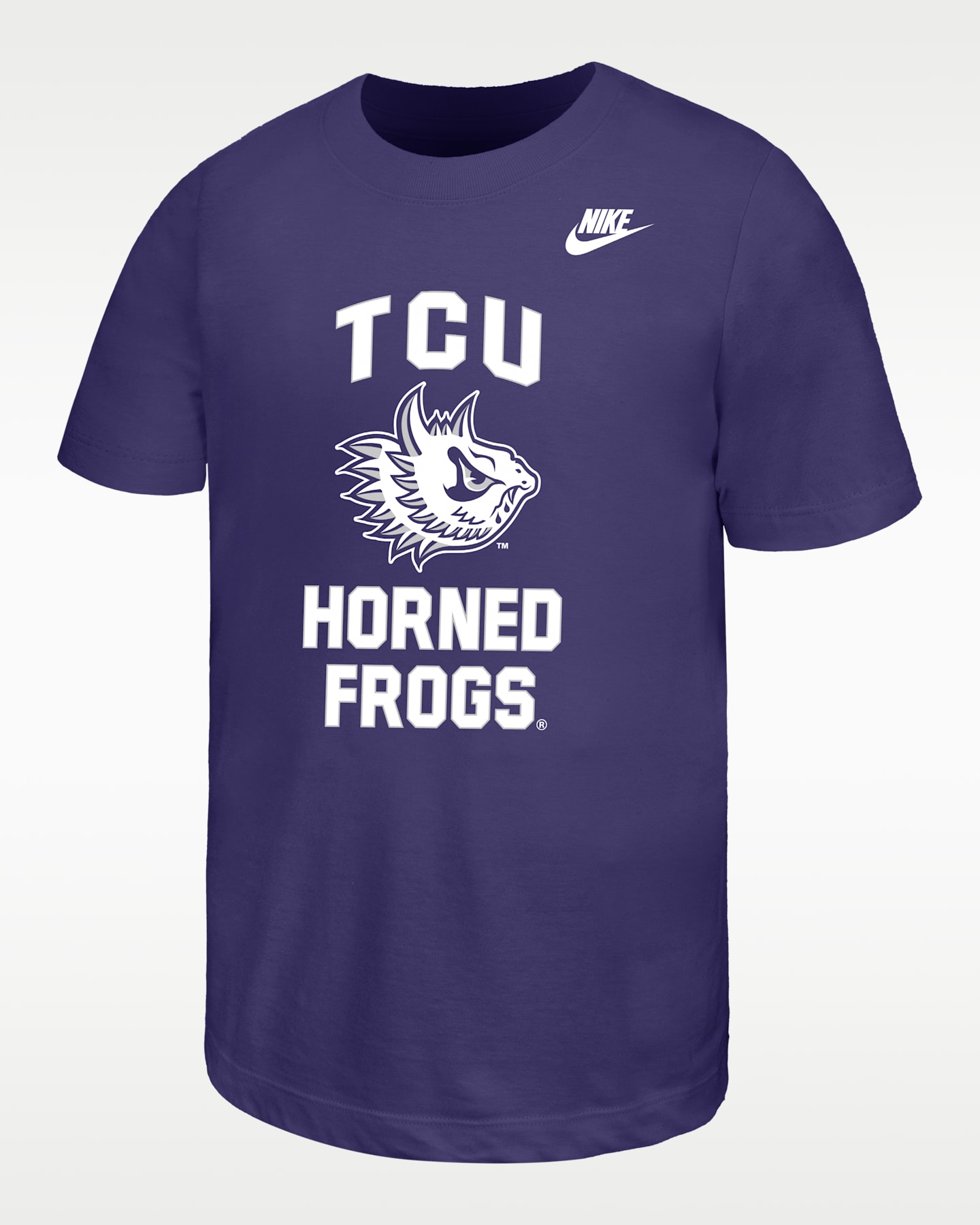 Детская футболка Nike TCU Horned Frogs Football, цвет: Орхидея — фото 2