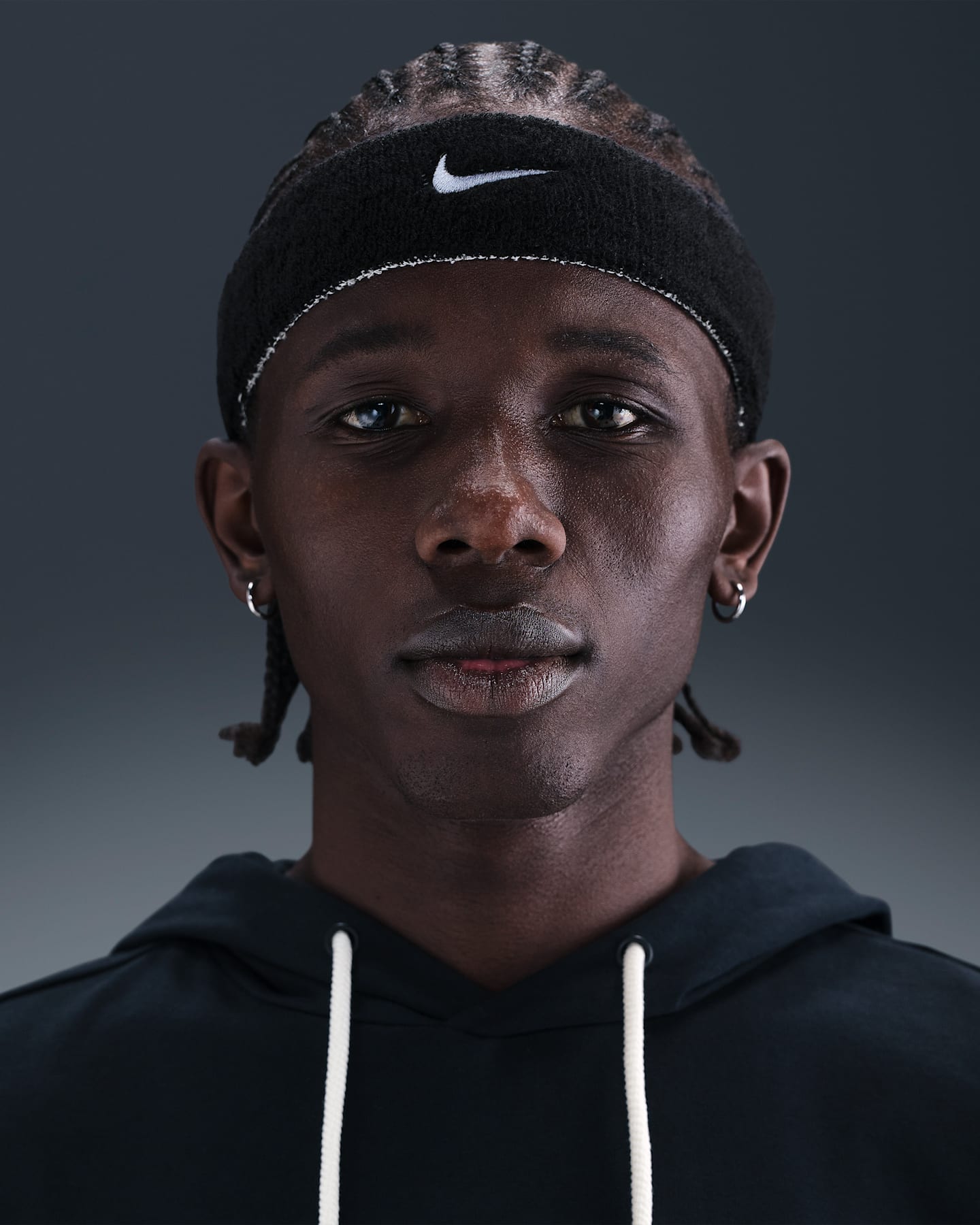 Двусторонняя повязка на голову Nike Swoosh Classic, цвет: Чёрный — фото 6