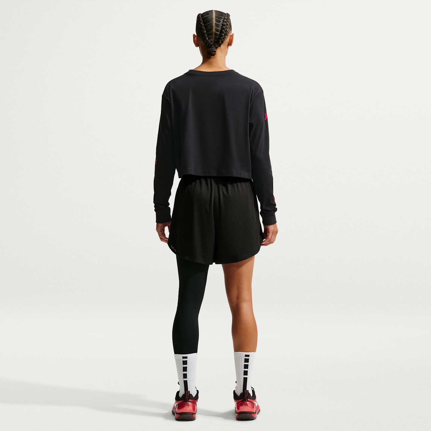 Женская баскетбольная футболка Nike A'ja Wilson с длинным рукавом, цвет: Чёрный — фото 5