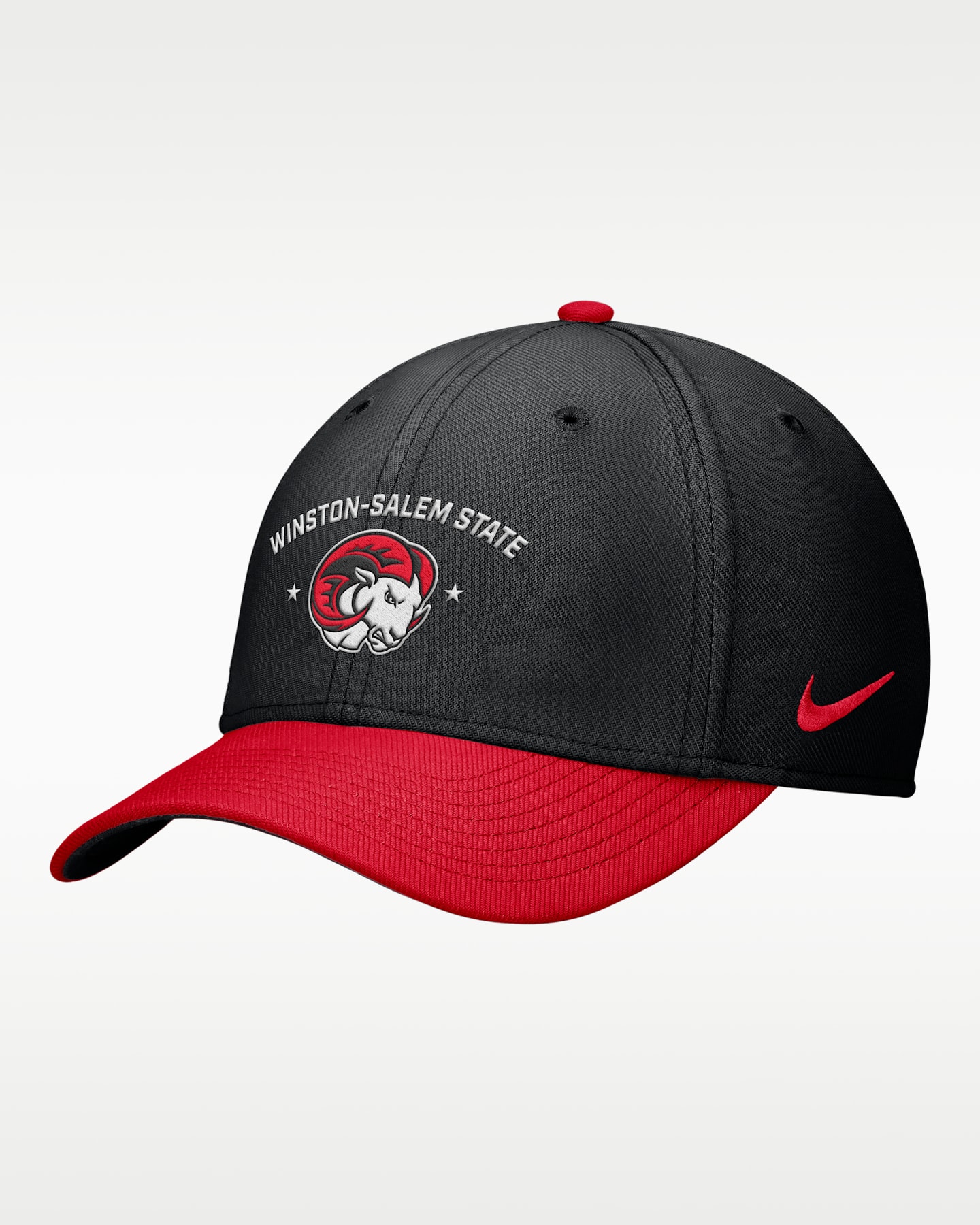 Кепка Nike Rise College Winston-Salem State University Dri-FIT SwooshFlex, цвет: Чёрный — фото 3